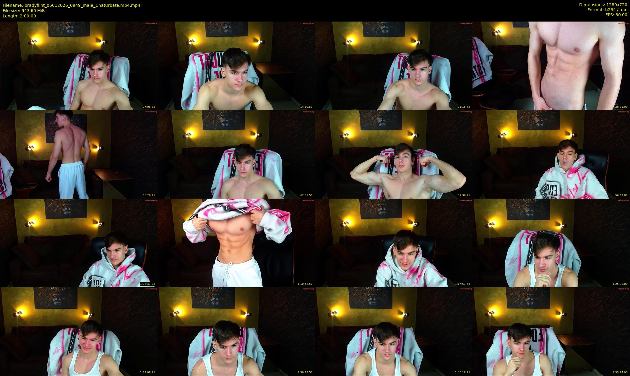 bradyflint — 120 minute Chaturbate male cam show recording, 720p, Jan 6, 2026