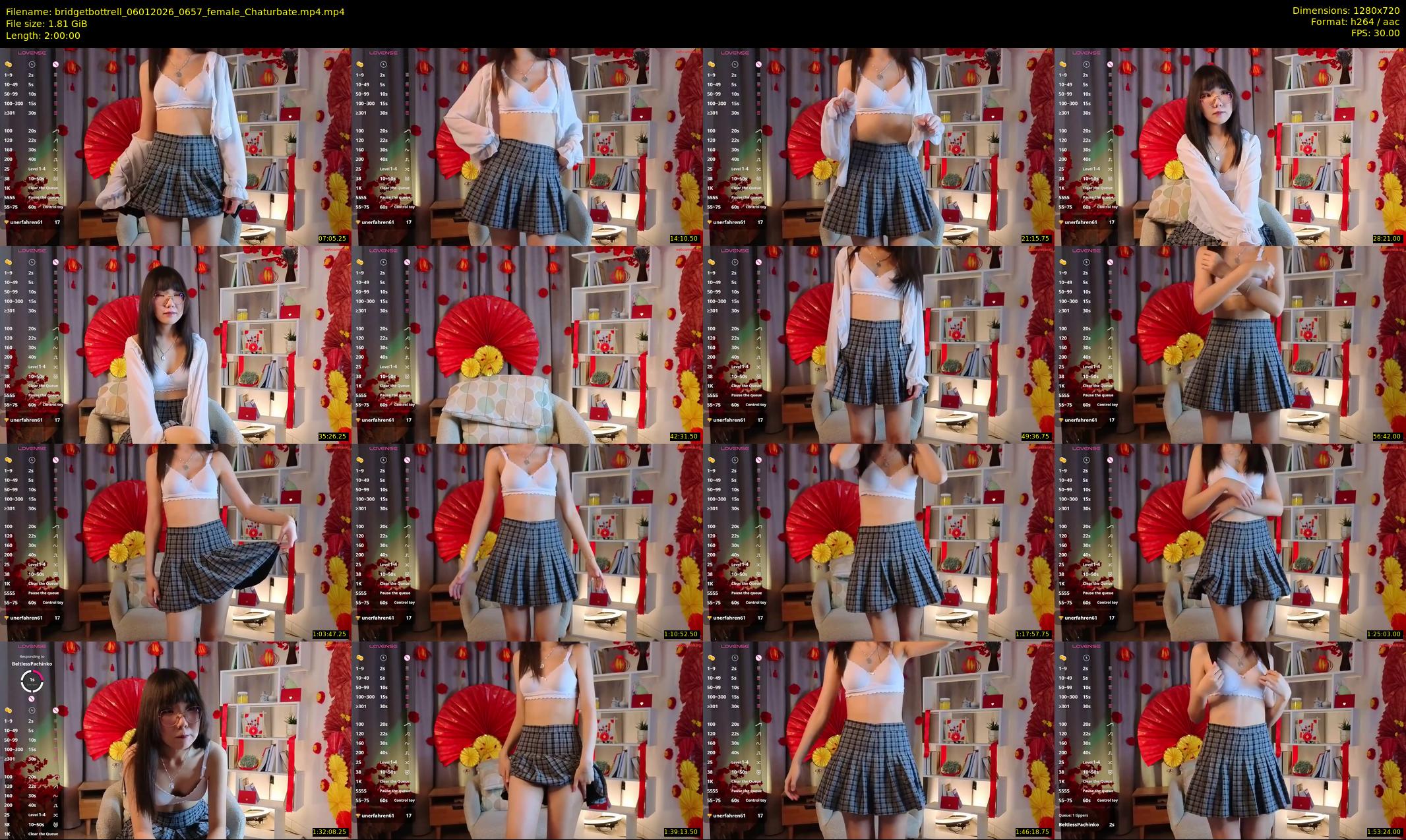 bridgetbottrell — 120 minute Chaturbate female cam show recording, 720p, Jan 6, 2026