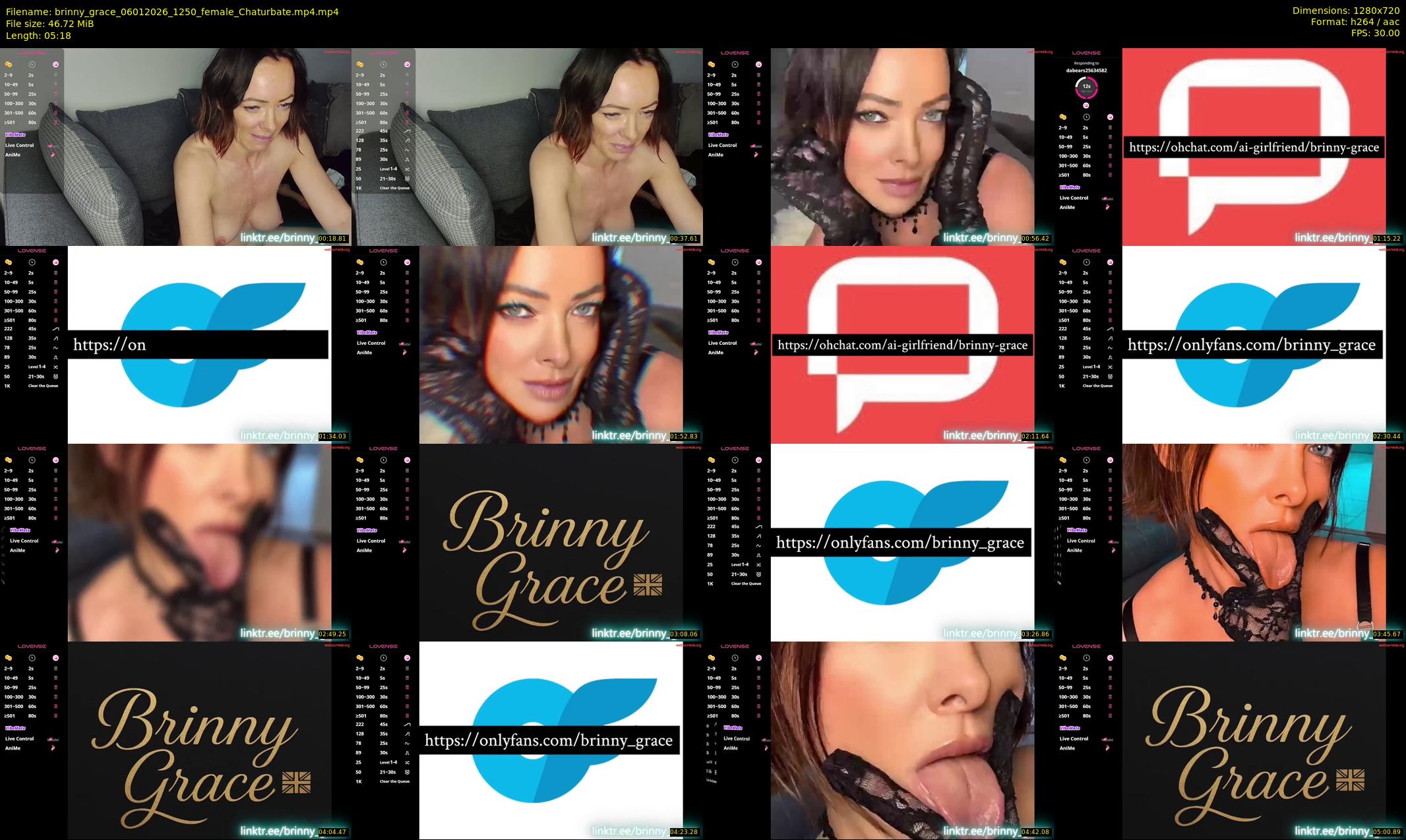 brinny_grace — 6 minute Chaturbate female cam show recording, 720p, Jan 6, 2026