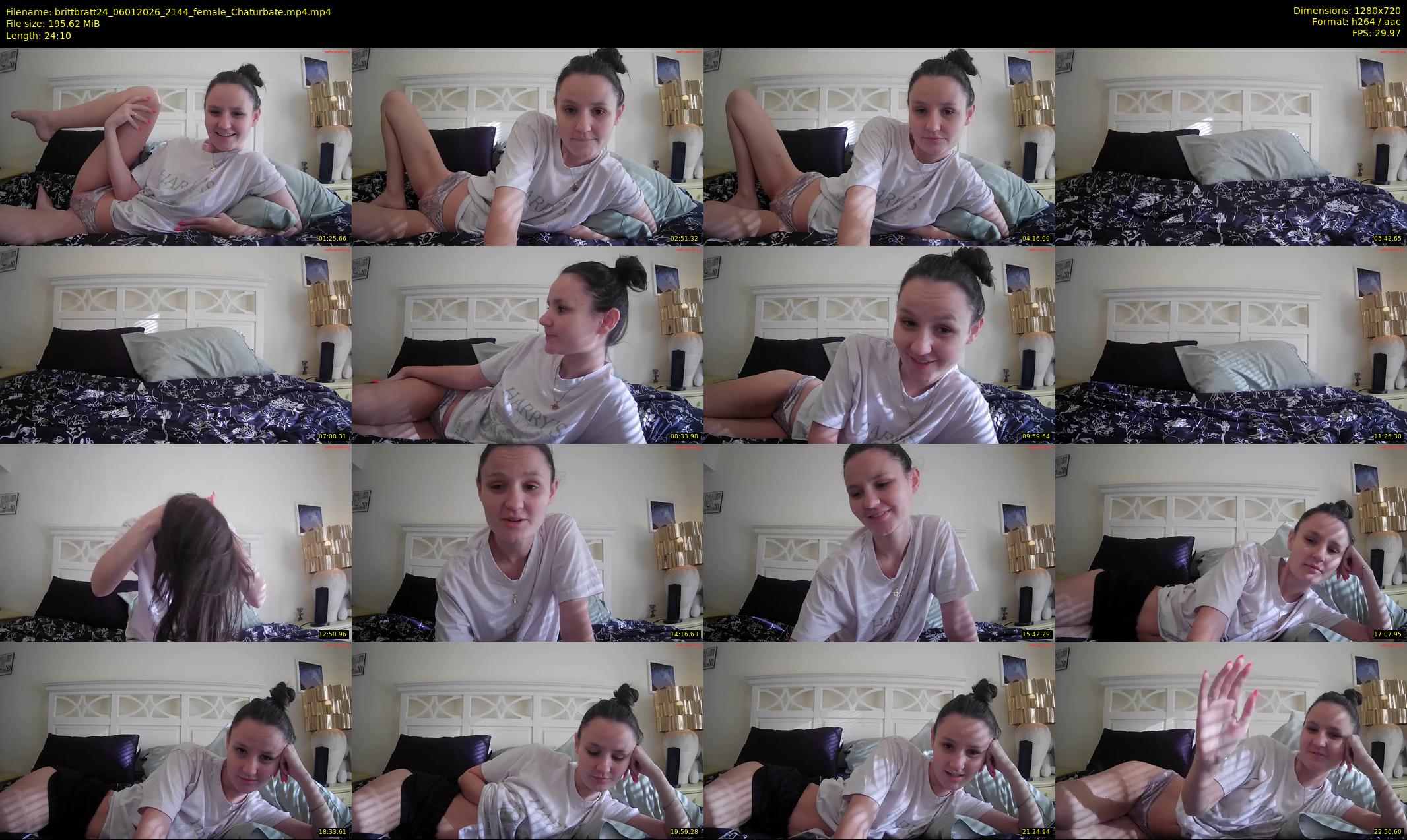 brittbratt24 — 25 minute Chaturbate female cam show recording, 720p, Jan 6, 2026