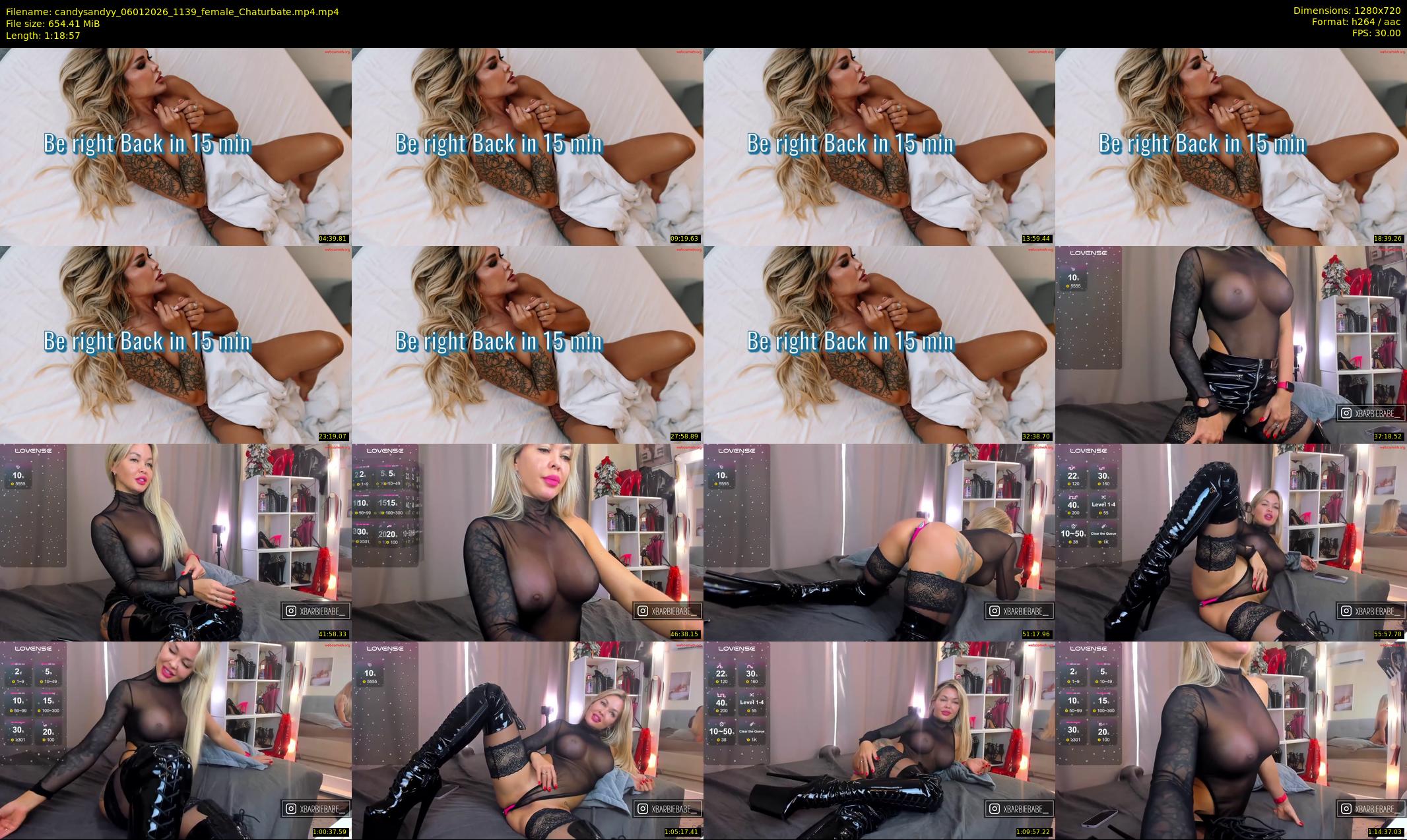 candysandyy — 79 minute Chaturbate female cam show recording, 720p, Jan 6, 2026