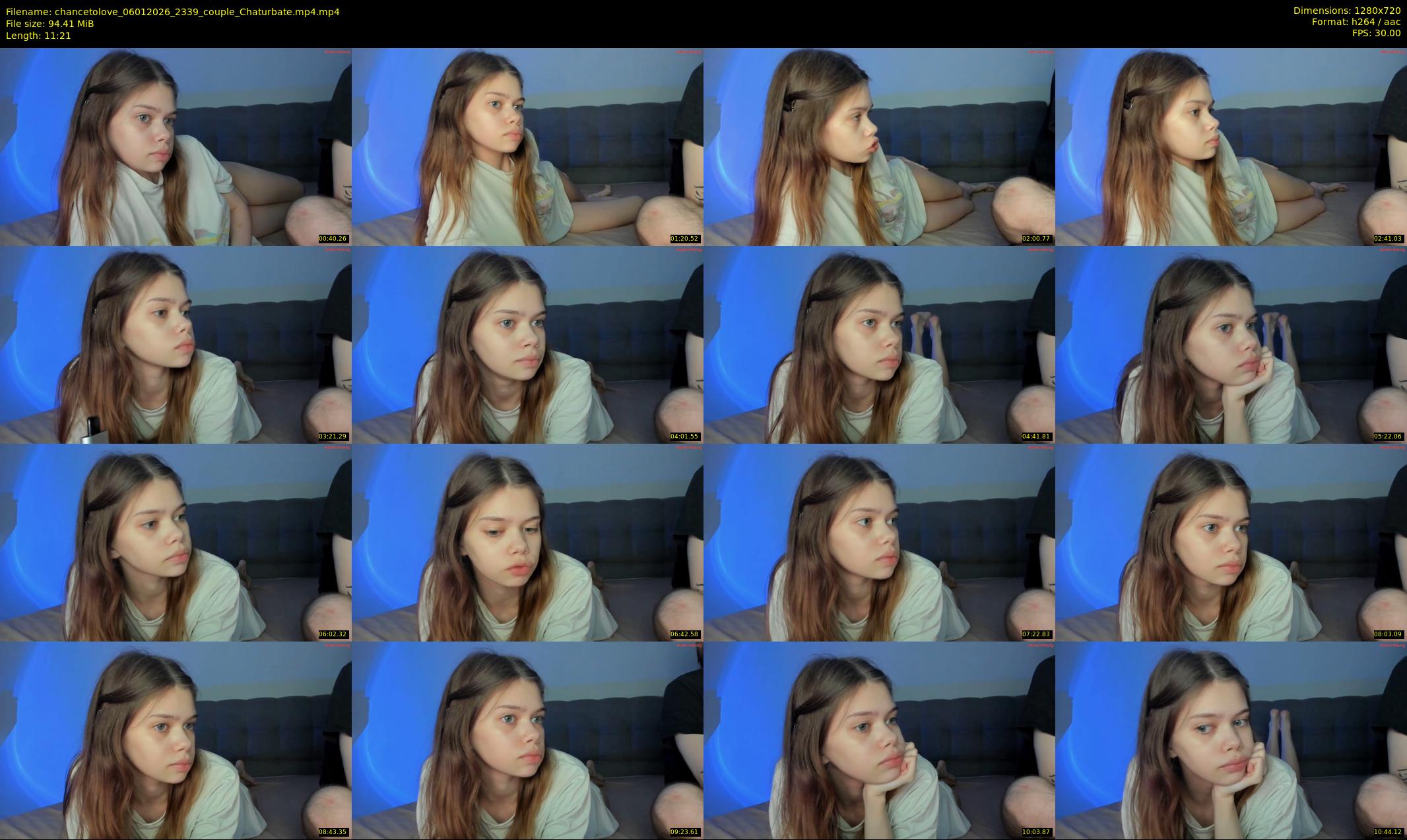chancetolove — 12 minute Chaturbate couple cam show recording, 720p, Jan 6, 2026