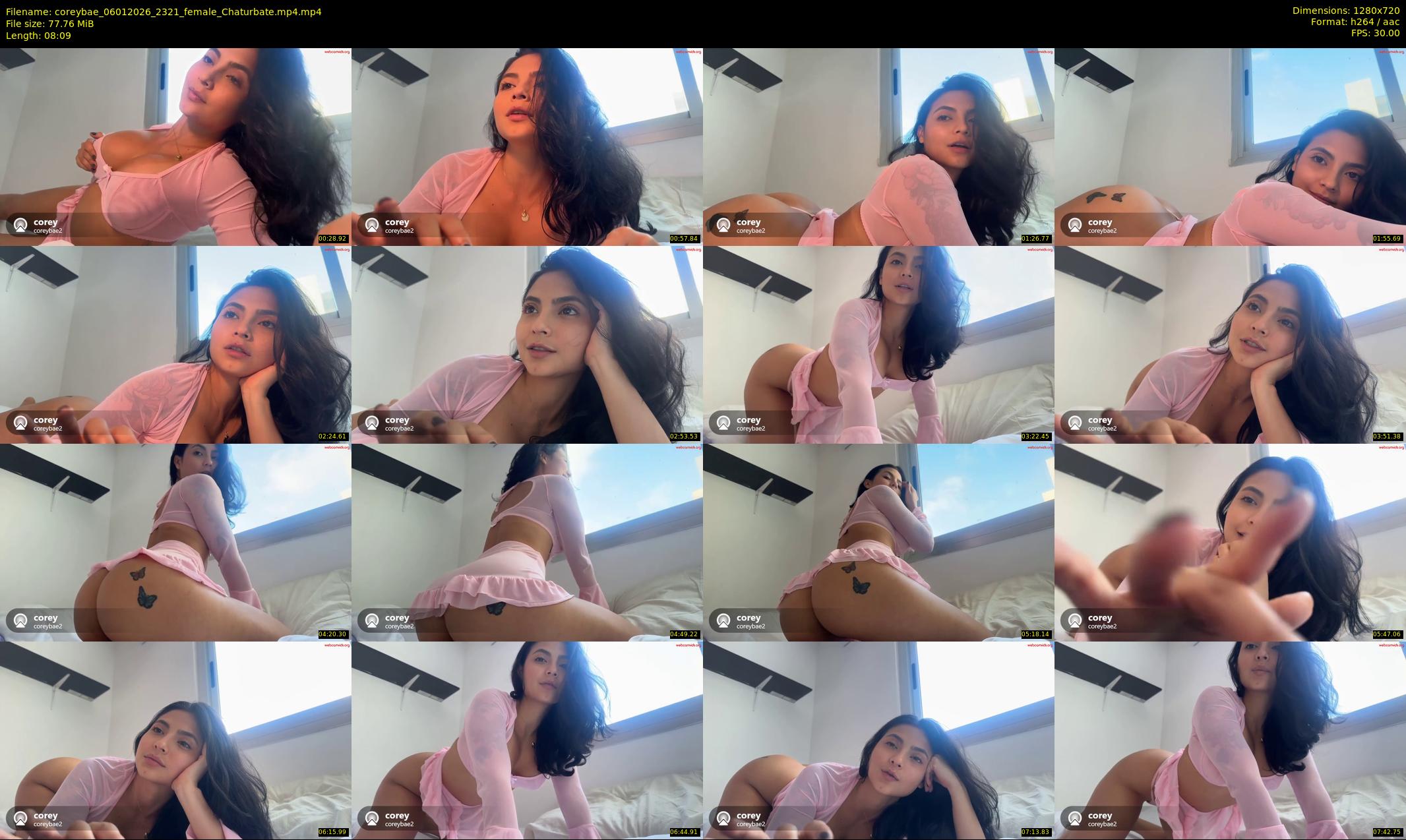 coreybae — 9 minute Chaturbate female cam show recording, 720p, Jan 6, 2026