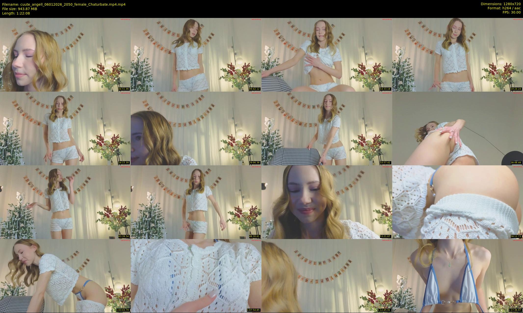 cuute_angell — 83 minute Chaturbate female cam show recording, 720p, Jan 6, 2026