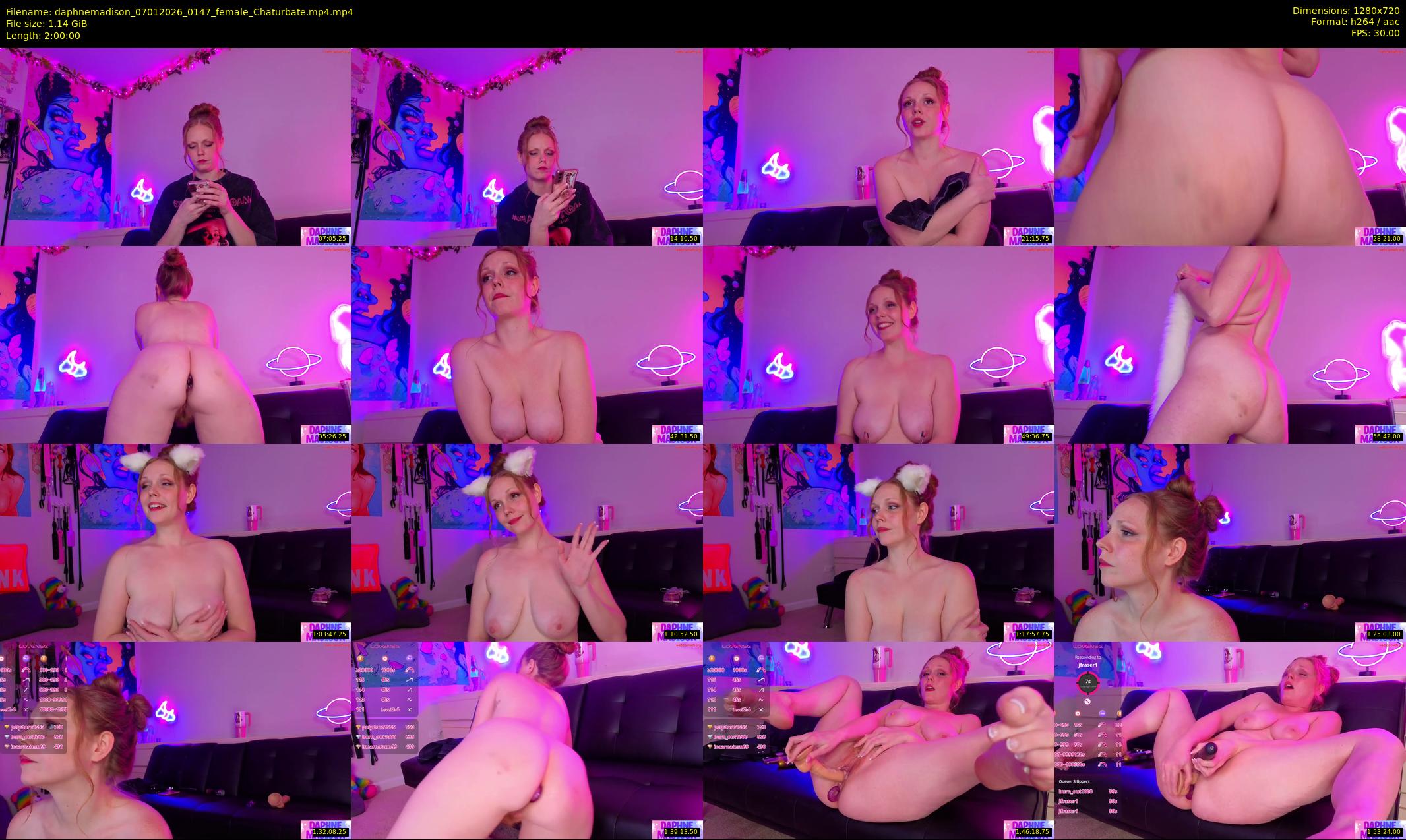 daphnemadison — 120 minute Chaturbate couple cam show recording, 720p, Jan 7, 2026