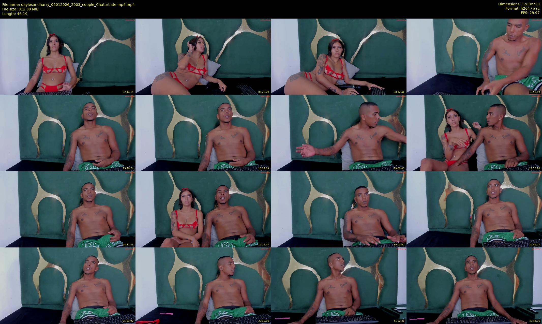 daylesandharry — 47 minute Chaturbate couple cam show recording, 720p, Jan 6, 2026