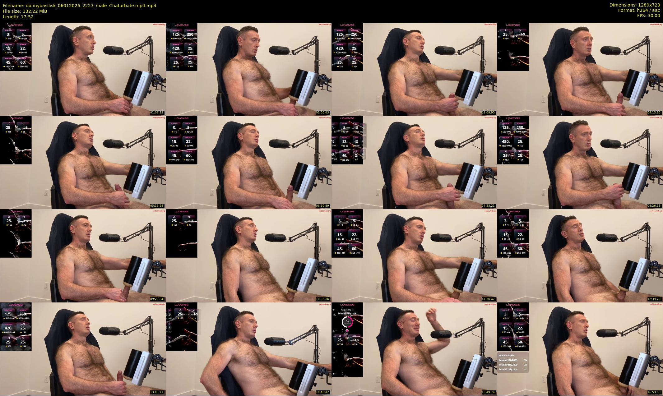 donnybasilisk — 18 minute Chaturbate male cam show recording, 720p, Jan 6, 2026