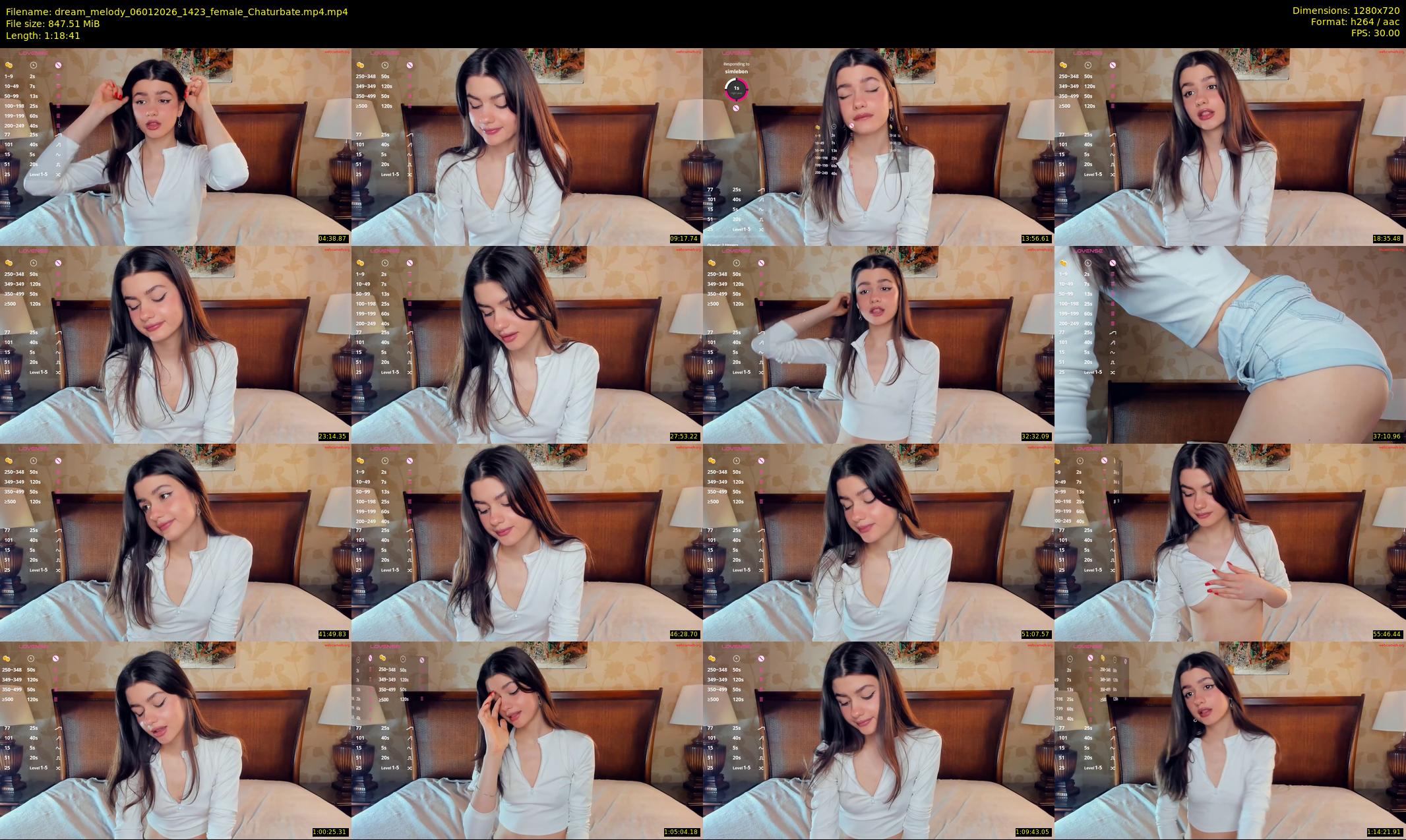 dream_melody — 79 minute Chaturbate female cam show recording, 720p, Jan 6, 2026