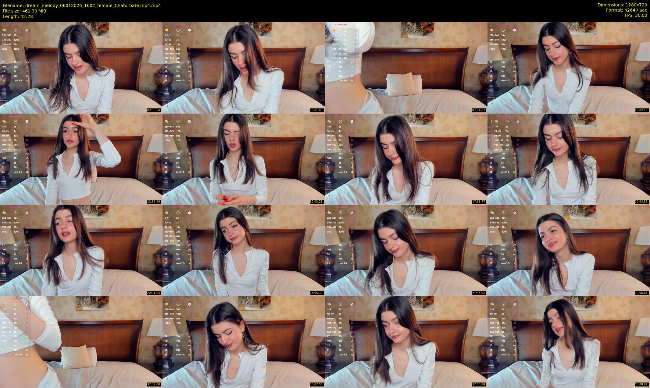 dream_melody — 43 minute Chaturbate female cam show recording, 720p, Jan 6, 2026