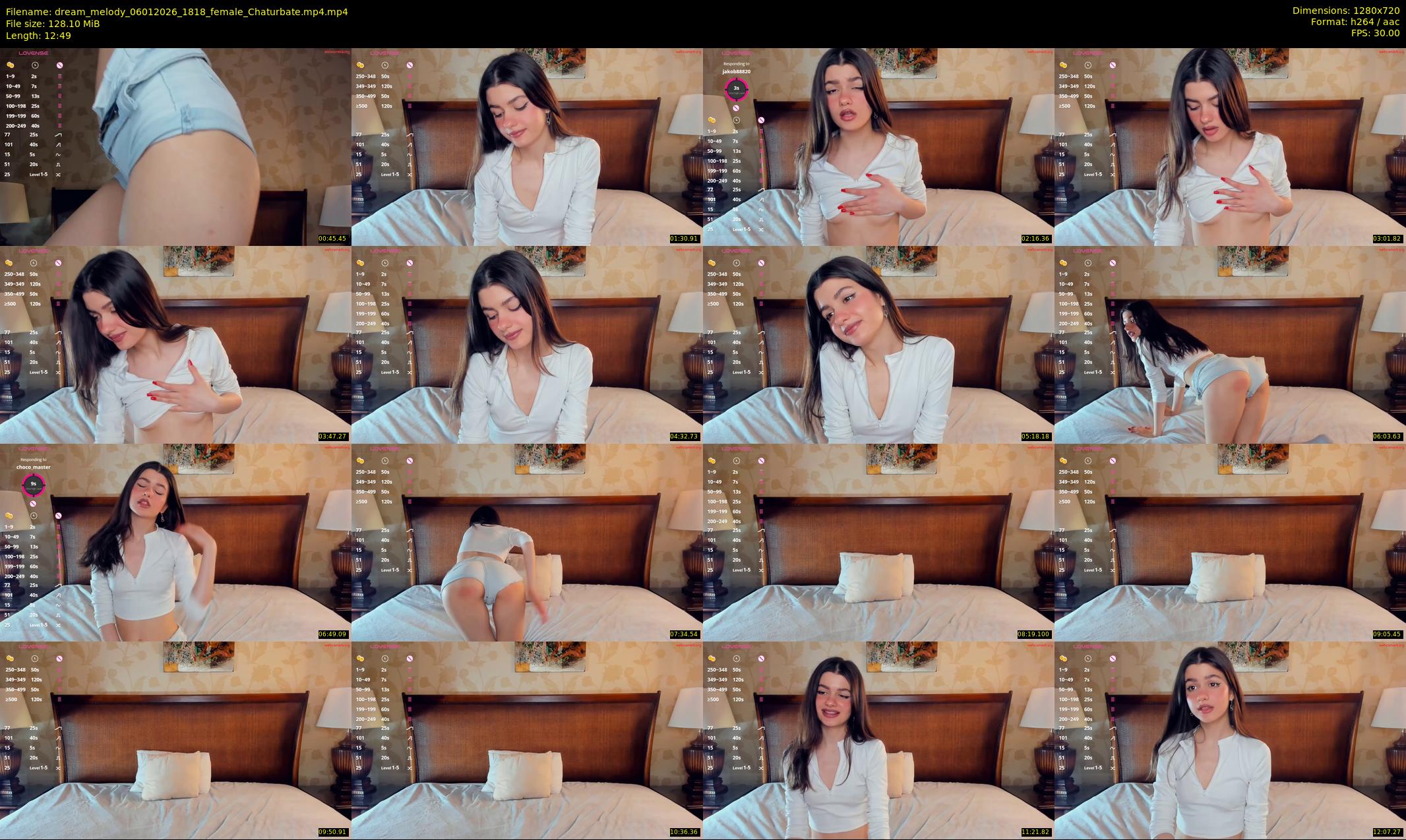dream_melody — 13 minute Chaturbate female cam show recording, 720p, Jan 6, 2026