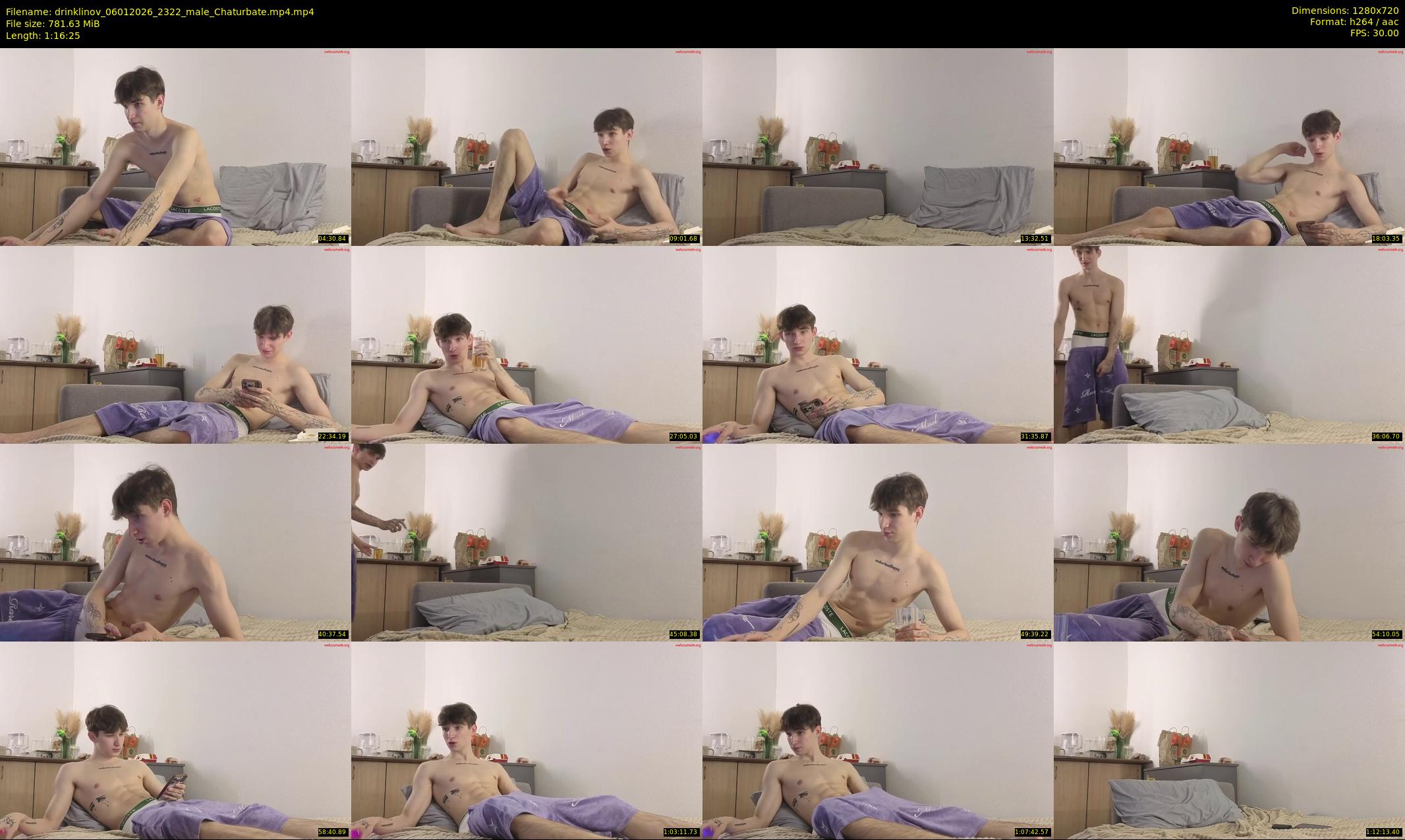 drinklinov — 77 minute Chaturbate male cam show recording, 720p, Jan 6, 2026