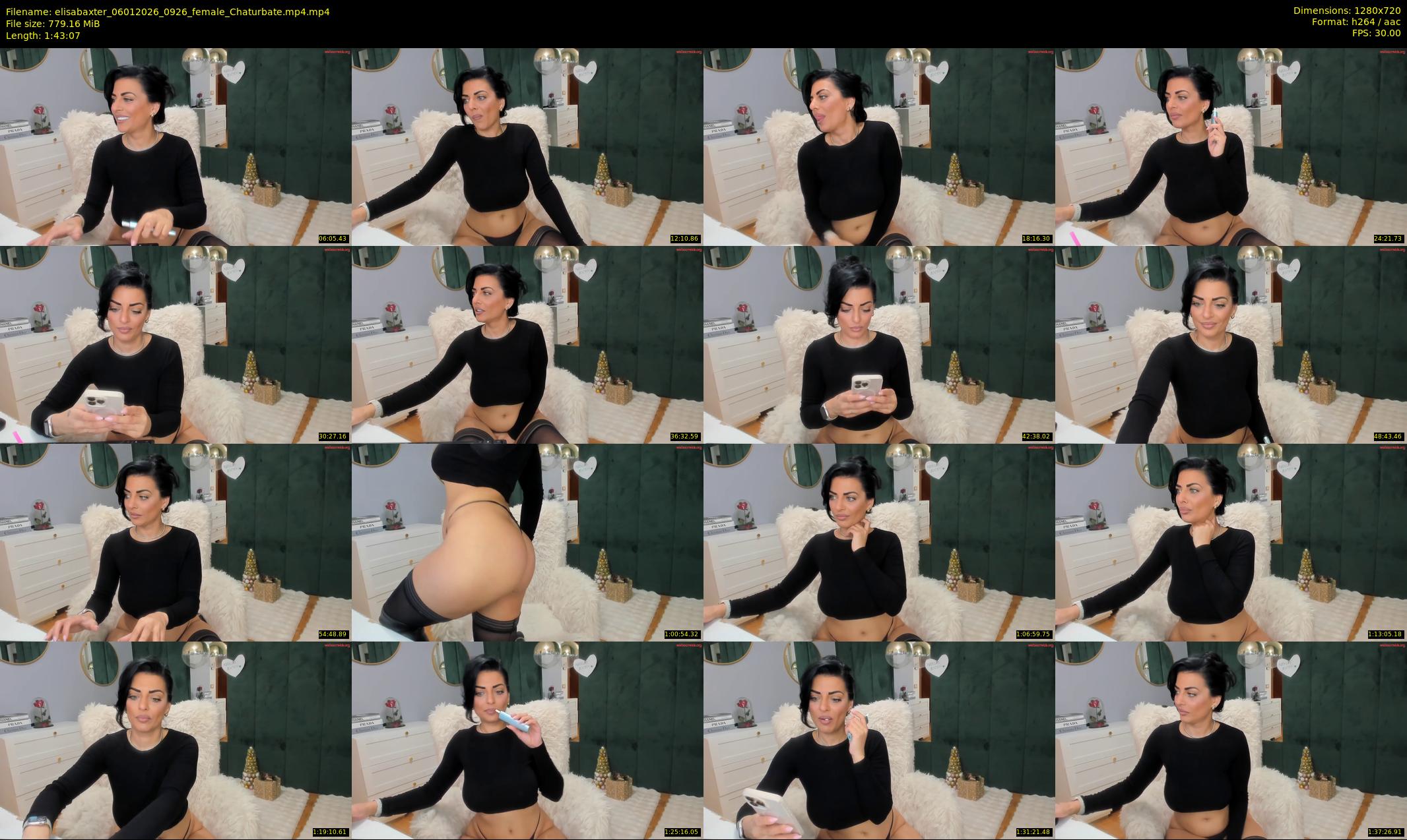 elisabaxter — 104 minute Chaturbate female cam show recording, 720p, Jan 6, 2026