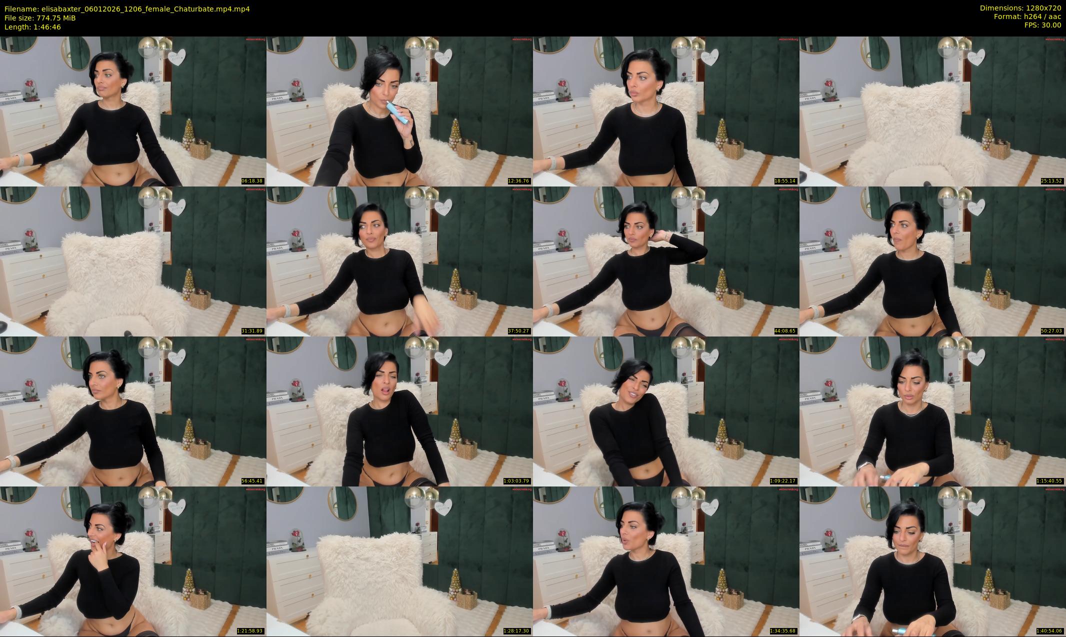 elisabaxter — 107 minute Chaturbate female cam show recording, 720p, Jan 6, 2026