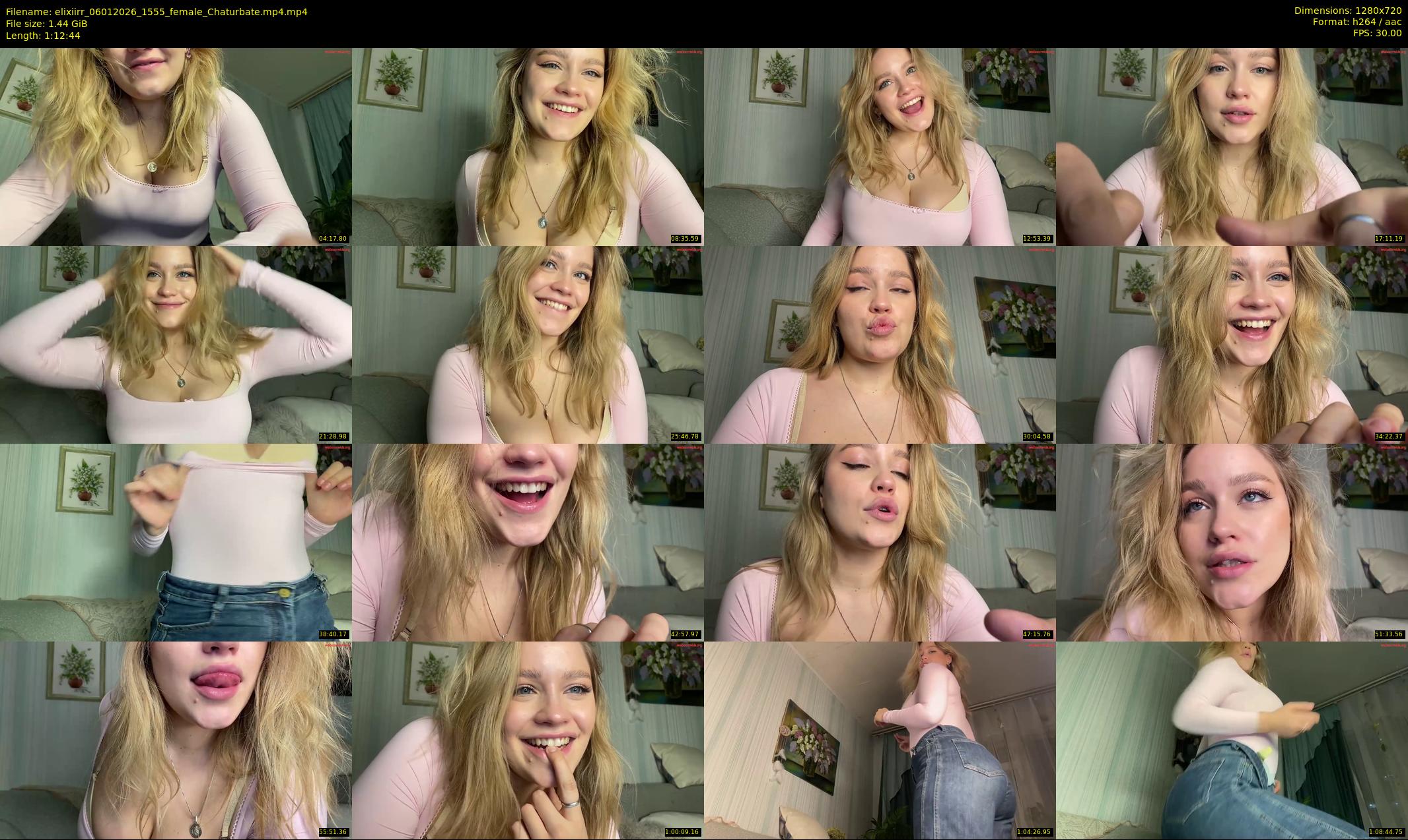 elixiirr — 73 minute Chaturbate female cam show recording, 720p, Jan 6, 2026