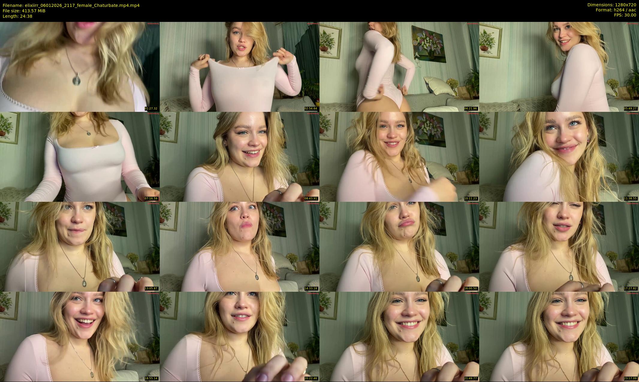 elixiirr — 25 minute Chaturbate female cam show recording, 720p, Jan 6, 2026