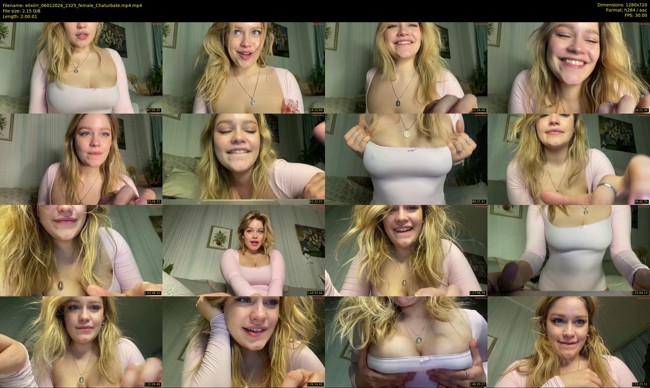 elixiirr — 121 minute Chaturbate female cam show recording, 720p, Jan 6, 2026