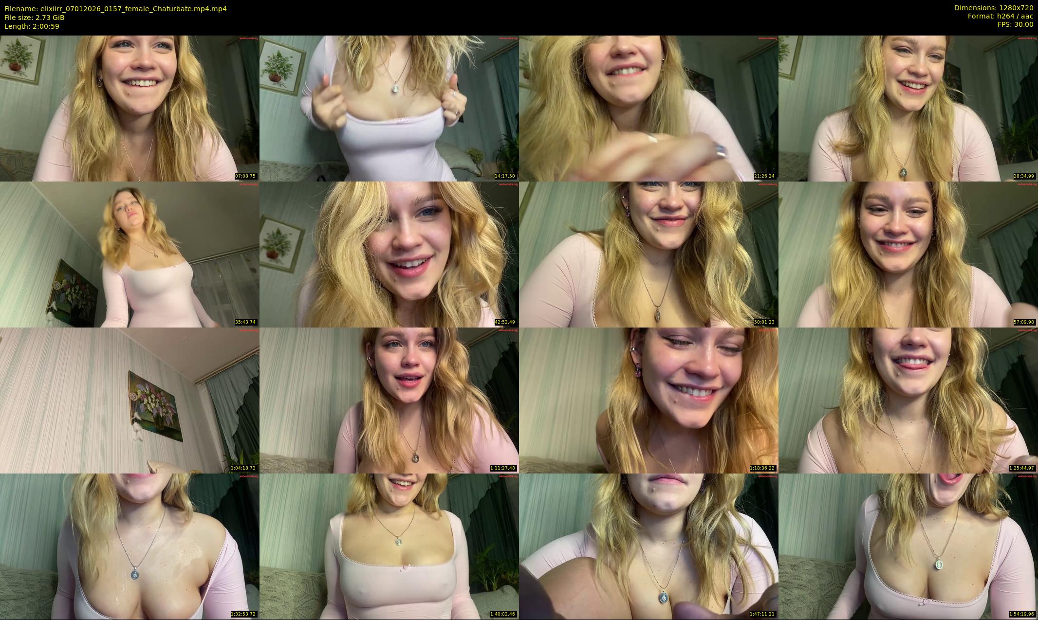 elixiirr — 121 minute Chaturbate female cam show recording, 720p, Jan 7, 2026