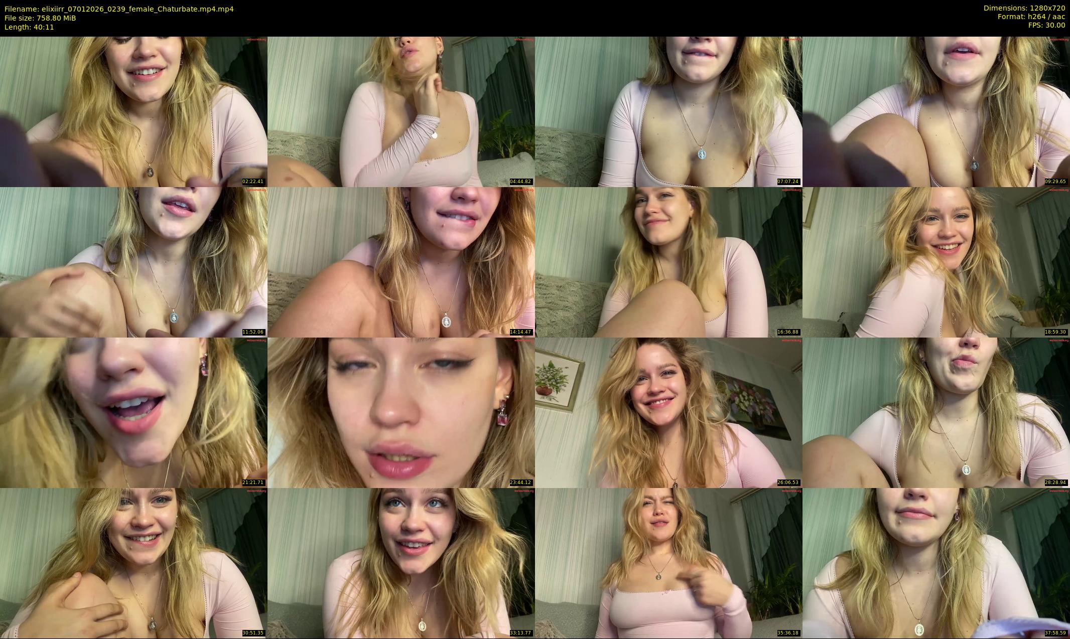 elixiirr — 41 minute Chaturbate female cam show recording, 720p, Jan 7, 2026
