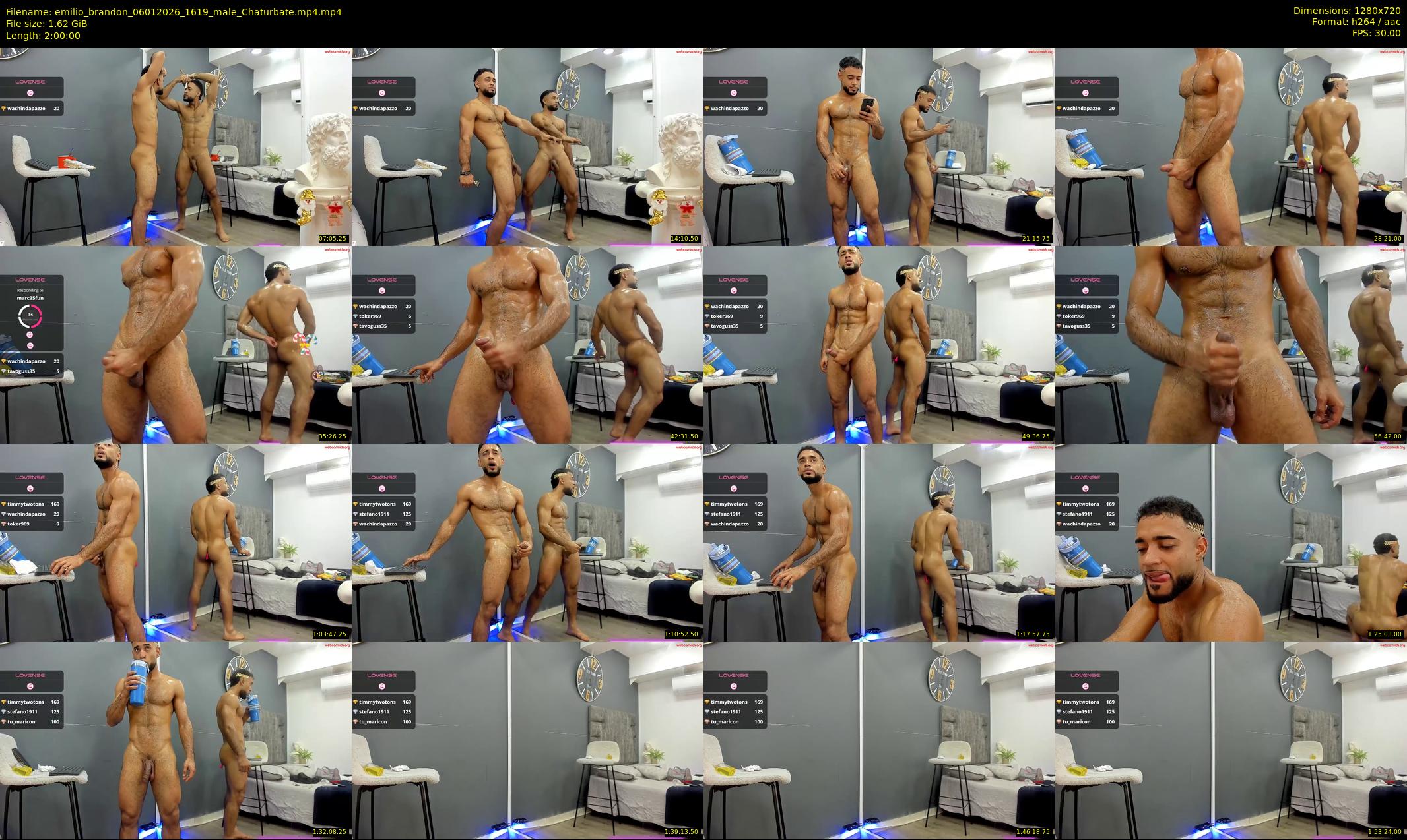 emilio_brandon — 120 minute Chaturbate male cam show recording, 720p, Jan 6, 2026