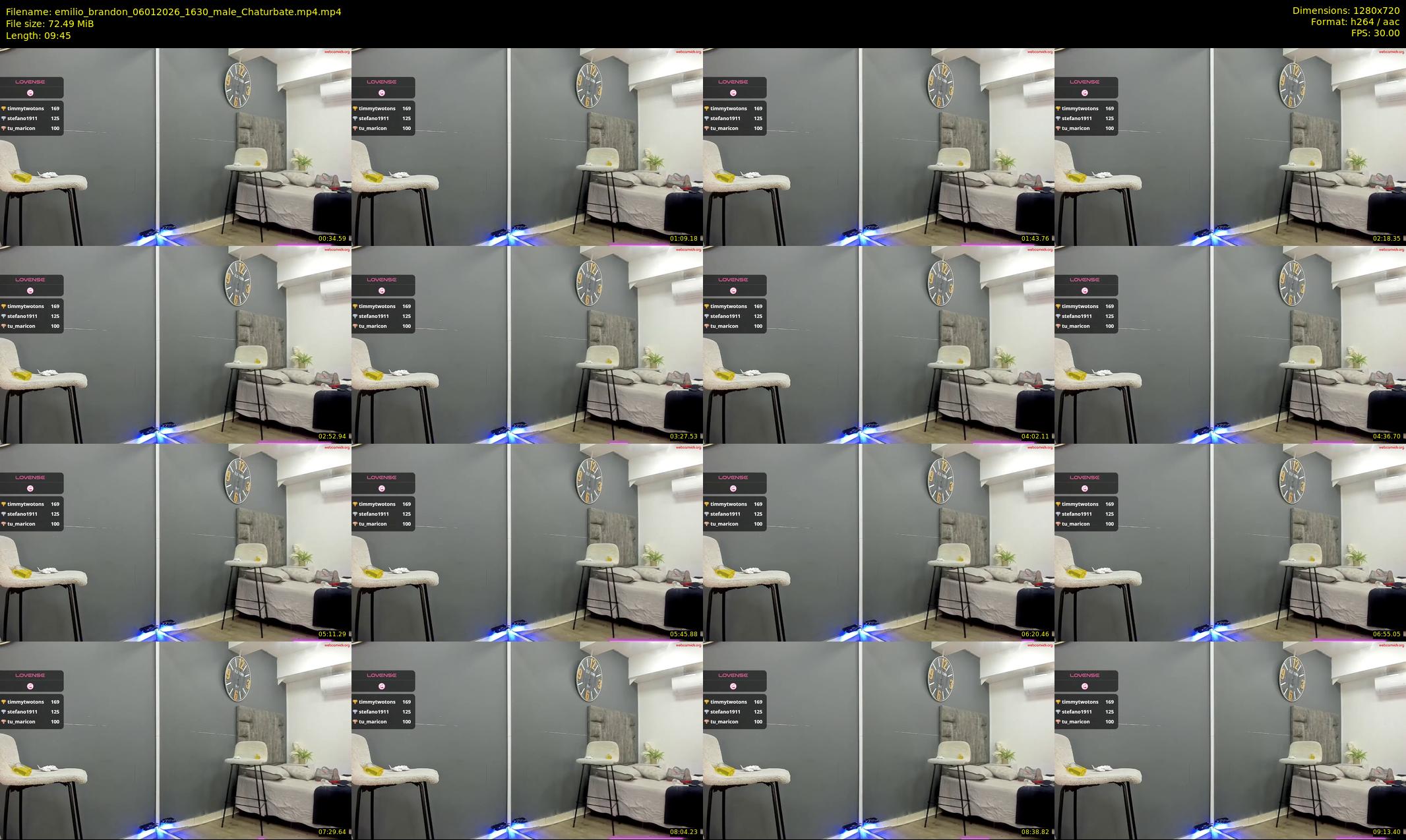 emilio_brandon — 10 minute Chaturbate male cam show recording, 720p, Jan 6, 2026