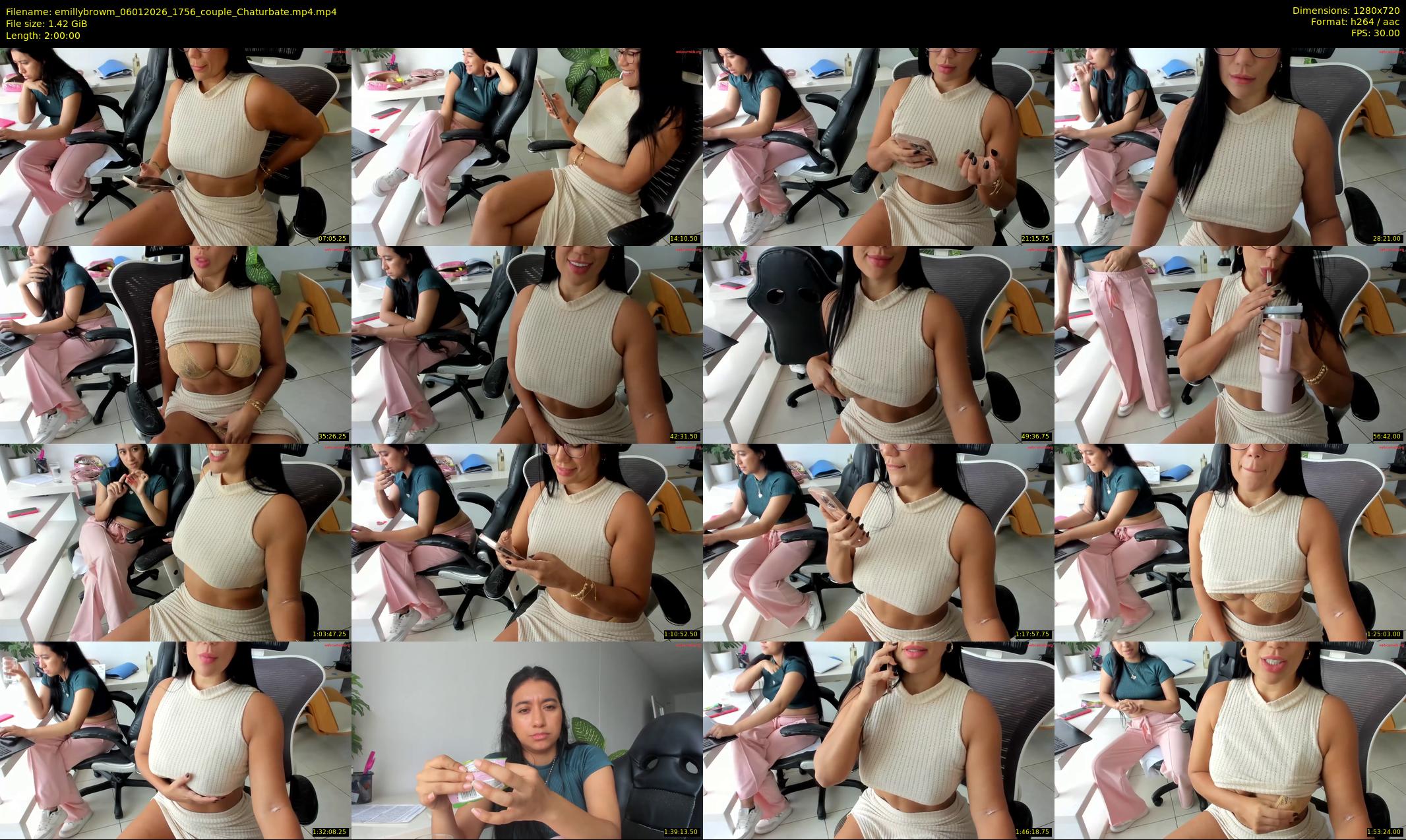 emillybrowm — 120 minute Chaturbate couple cam show recording, 720p, Jan 6, 2026