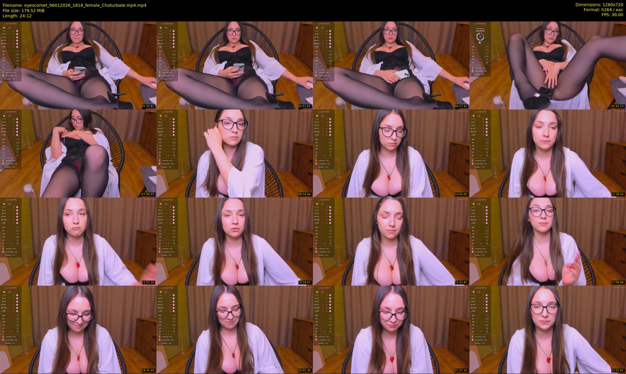 eyescomet — 25 minute Chaturbate female cam show recording, 720p, Jan 6, 2026