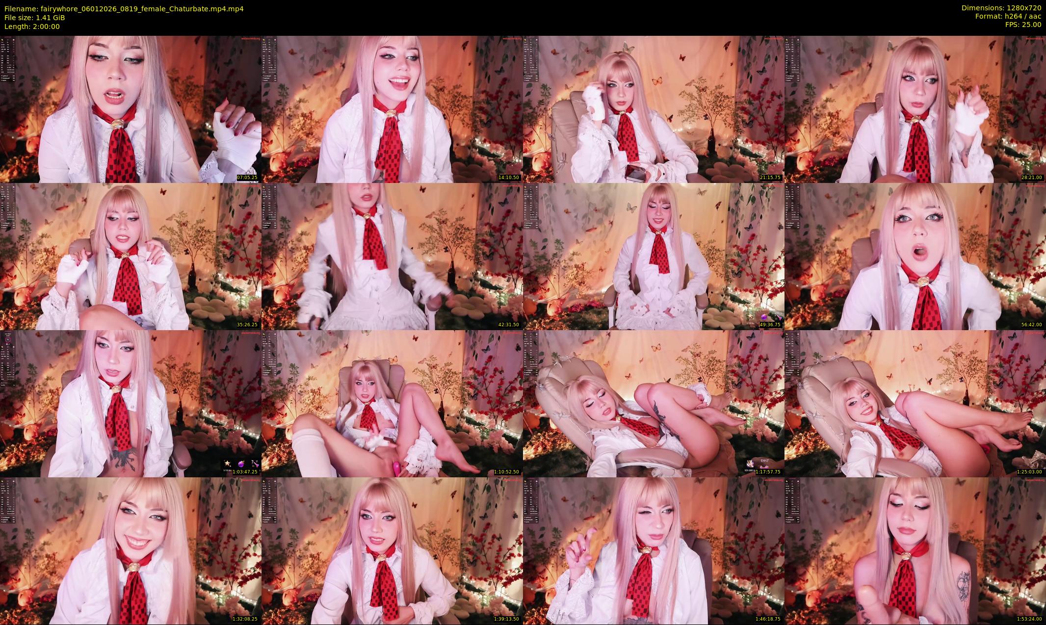 fairywhore — 120 minute Chaturbate female cam show recording, 720p, Jan 6, 2026