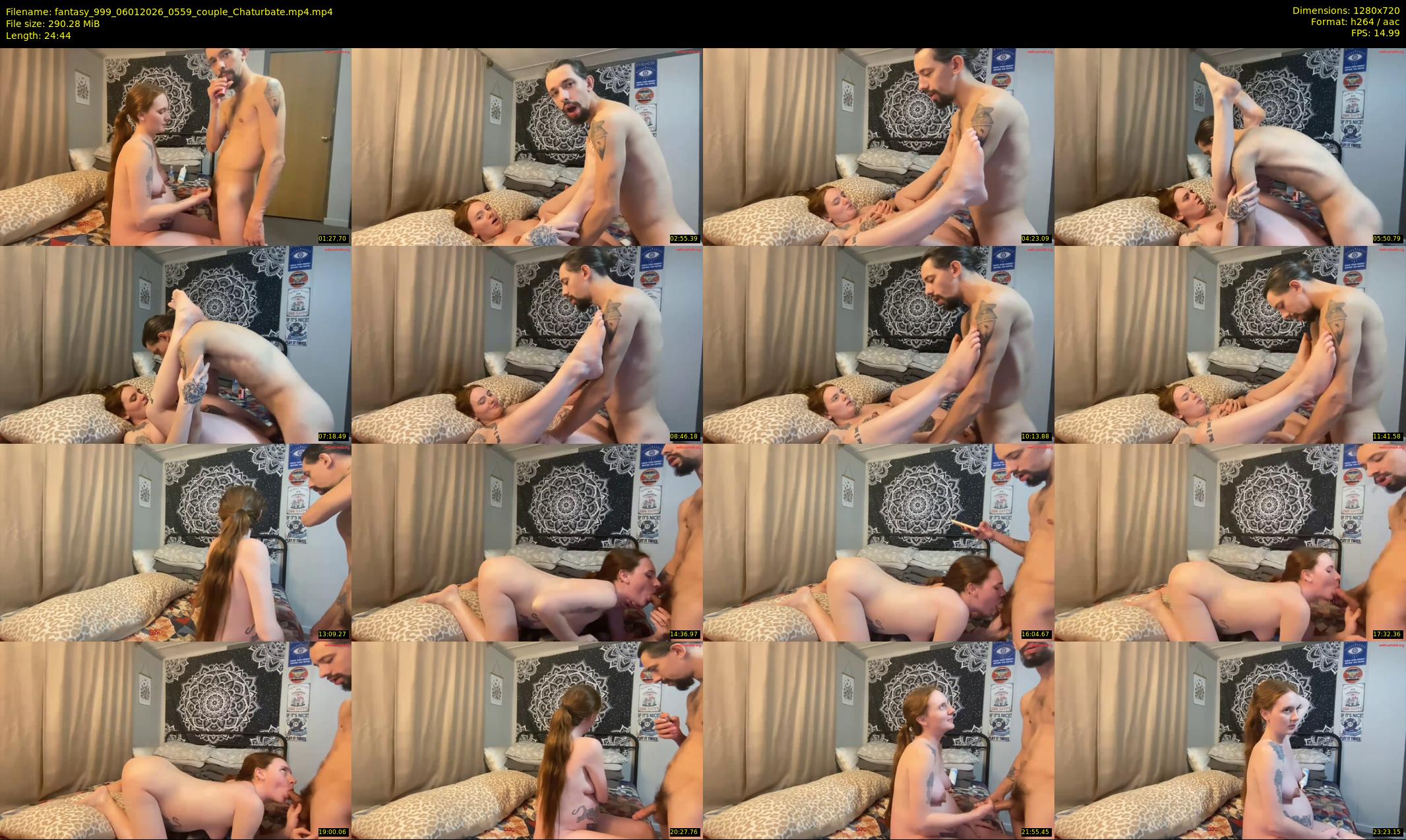fantasy_999 — 25 minute Chaturbate couple cam show recording, 720p, Jan 6, 2026