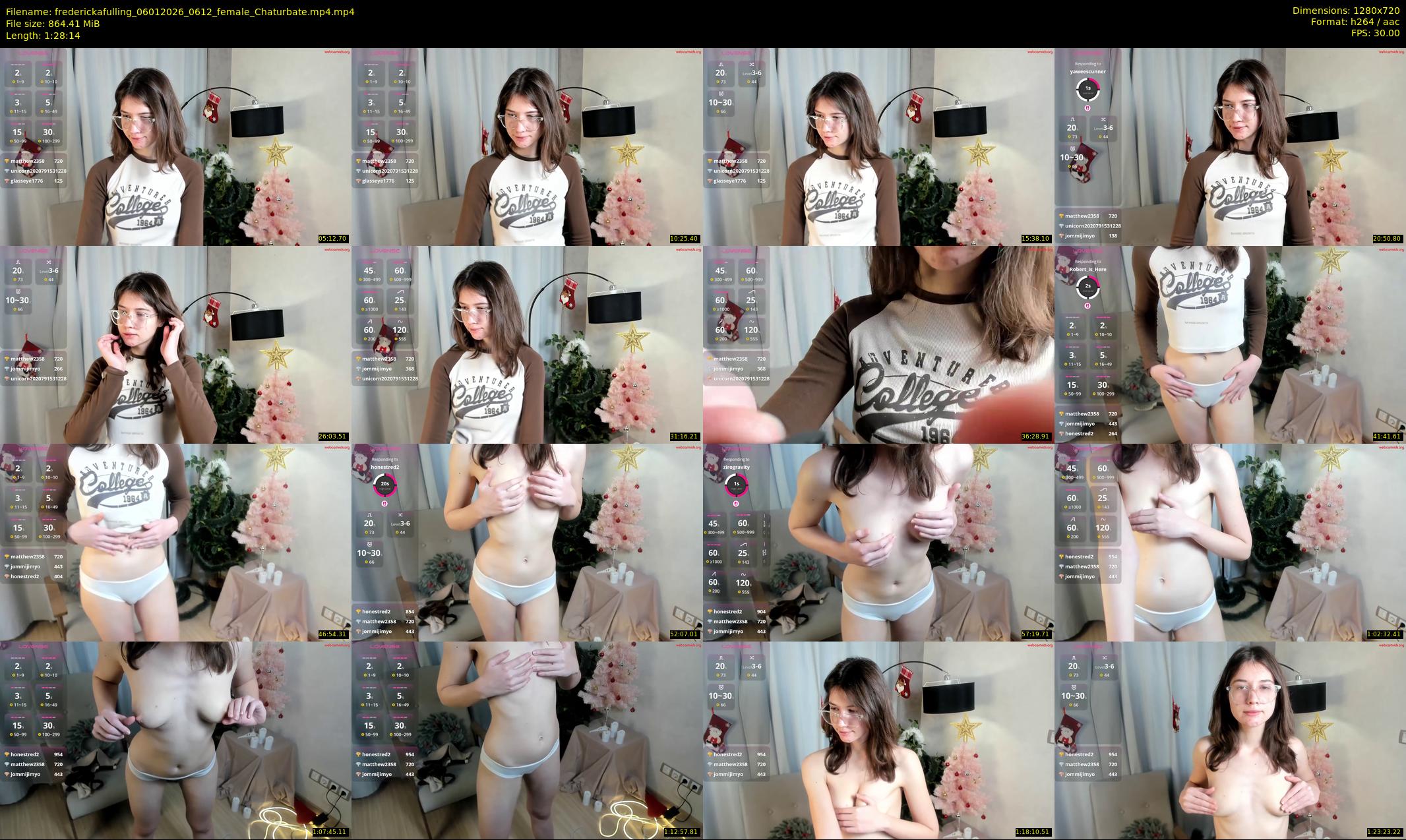 frederickafulling — 89 minute Chaturbate female cam show recording, 720p, Jan 6, 2026