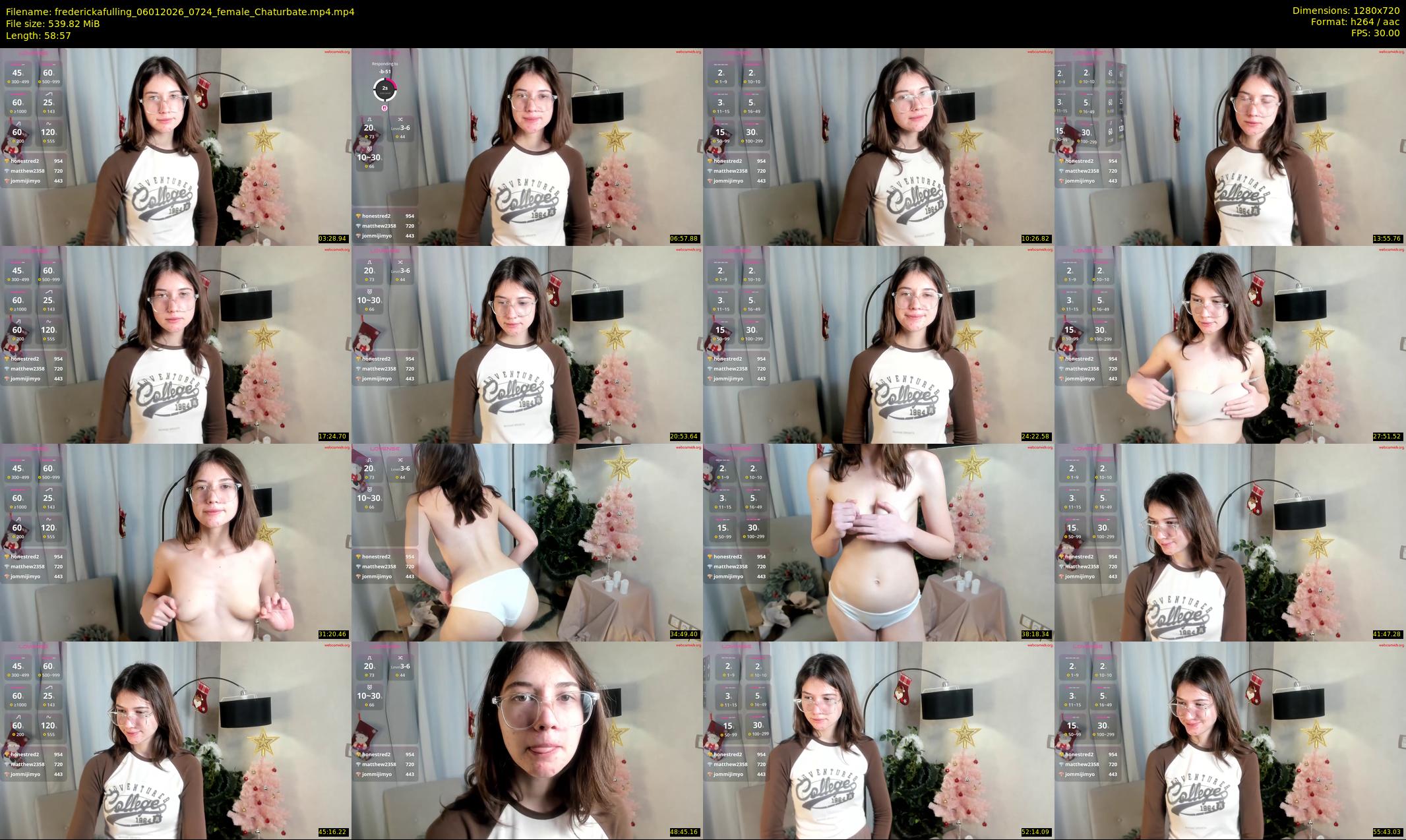 frederickafulling — 59 minute Chaturbate female cam show recording, 720p, Jan 6, 2026