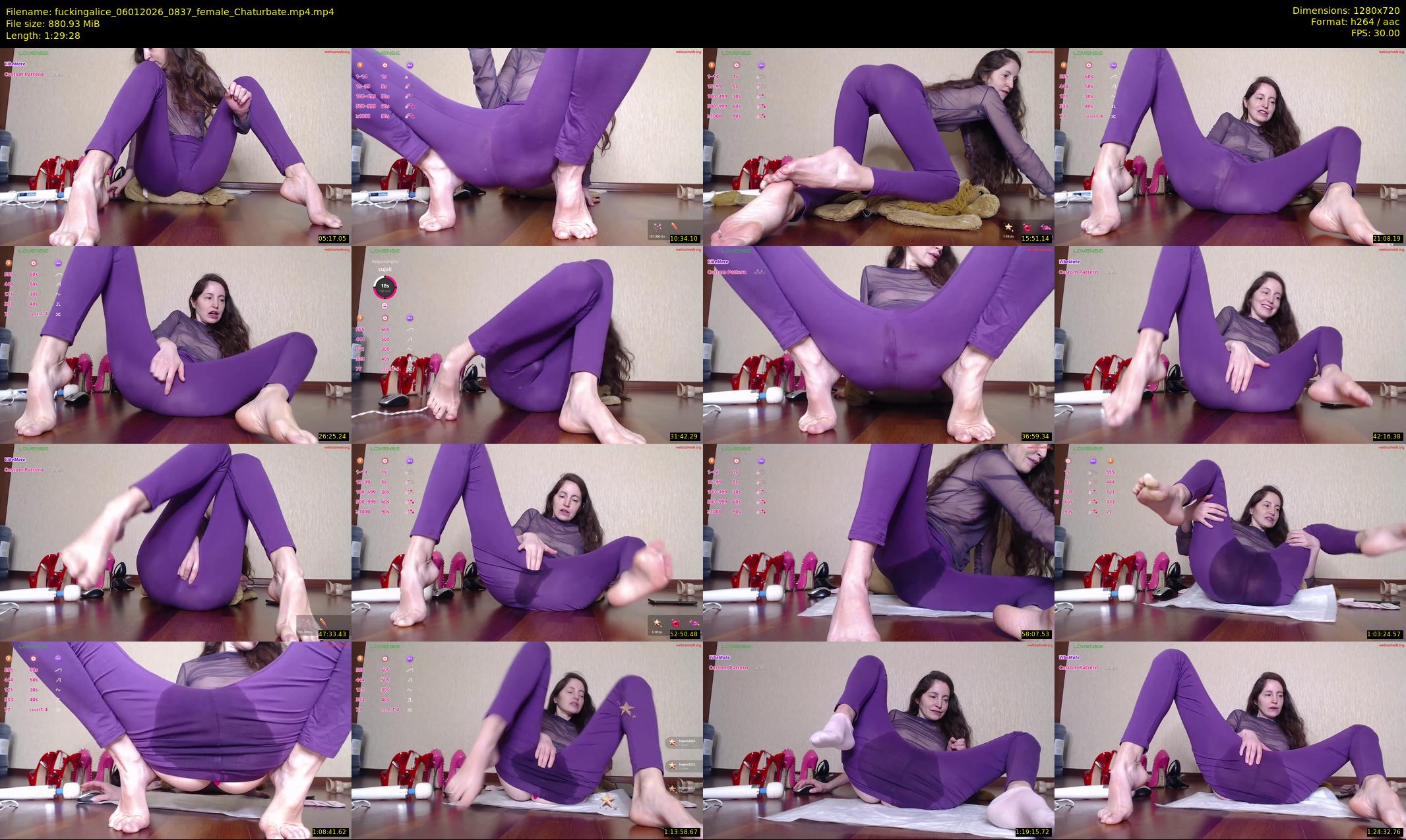 fuckingalice — 90 minute Chaturbate female cam show recording, 720p, Jan 6, 2026