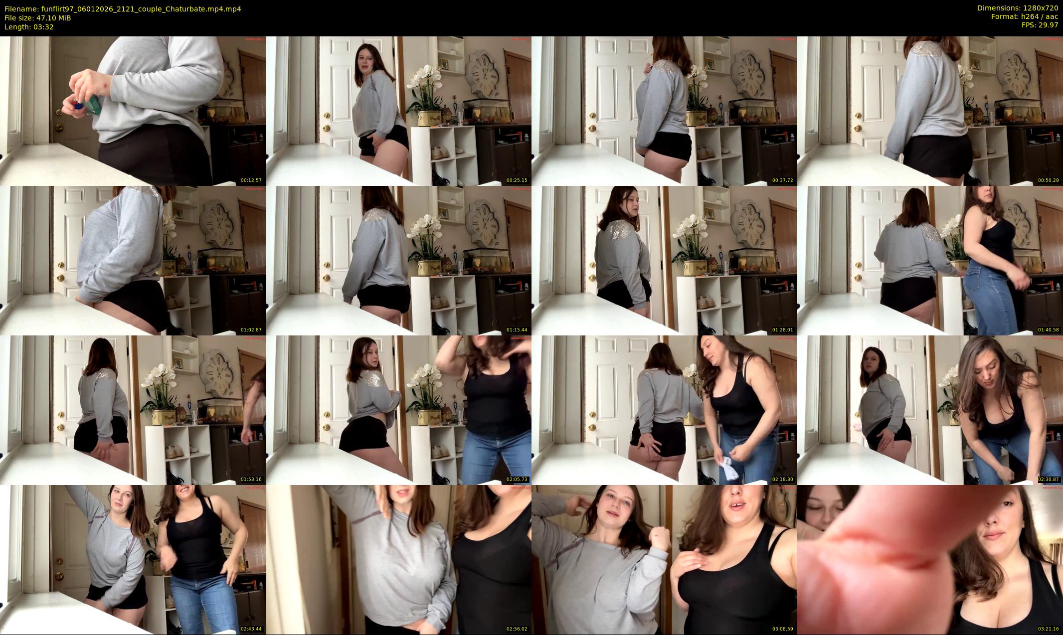 funflirt97 — 4 minute Chaturbate female cam show recording, 720p, Jan 6, 2026