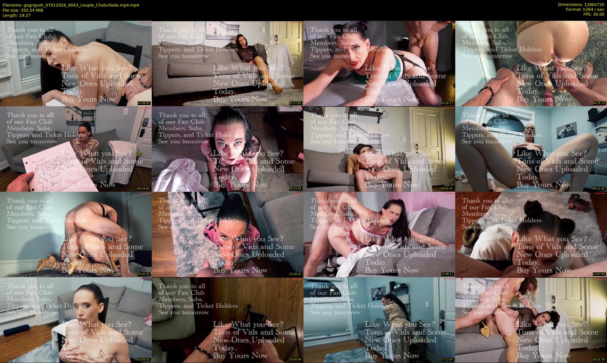 gagngush — 20 minute Chaturbate couple cam show recording, 720p, Jan 7, 2026