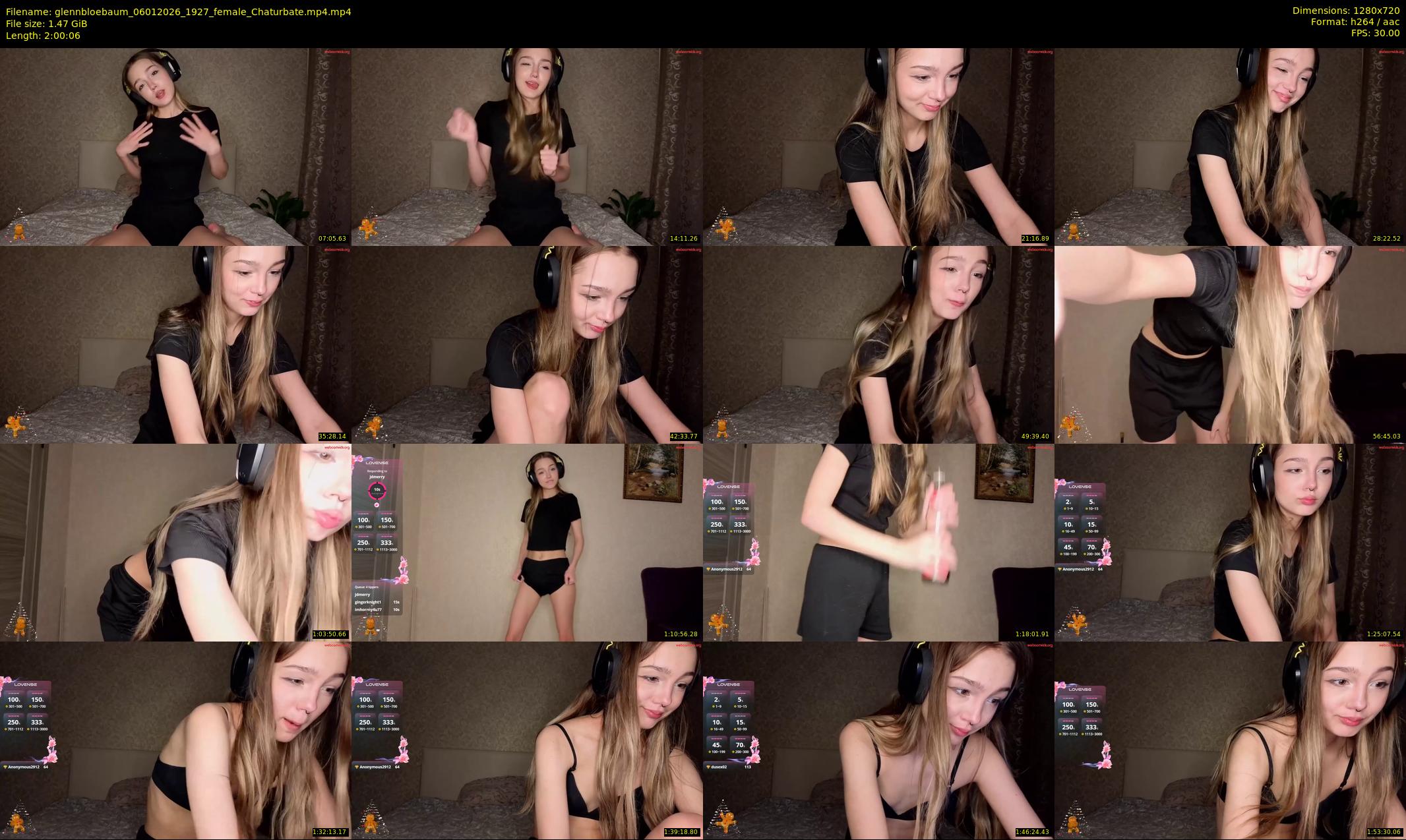 glennbloebaum — 121 minute Chaturbate female cam show recording, 720p, Jan 6, 2026