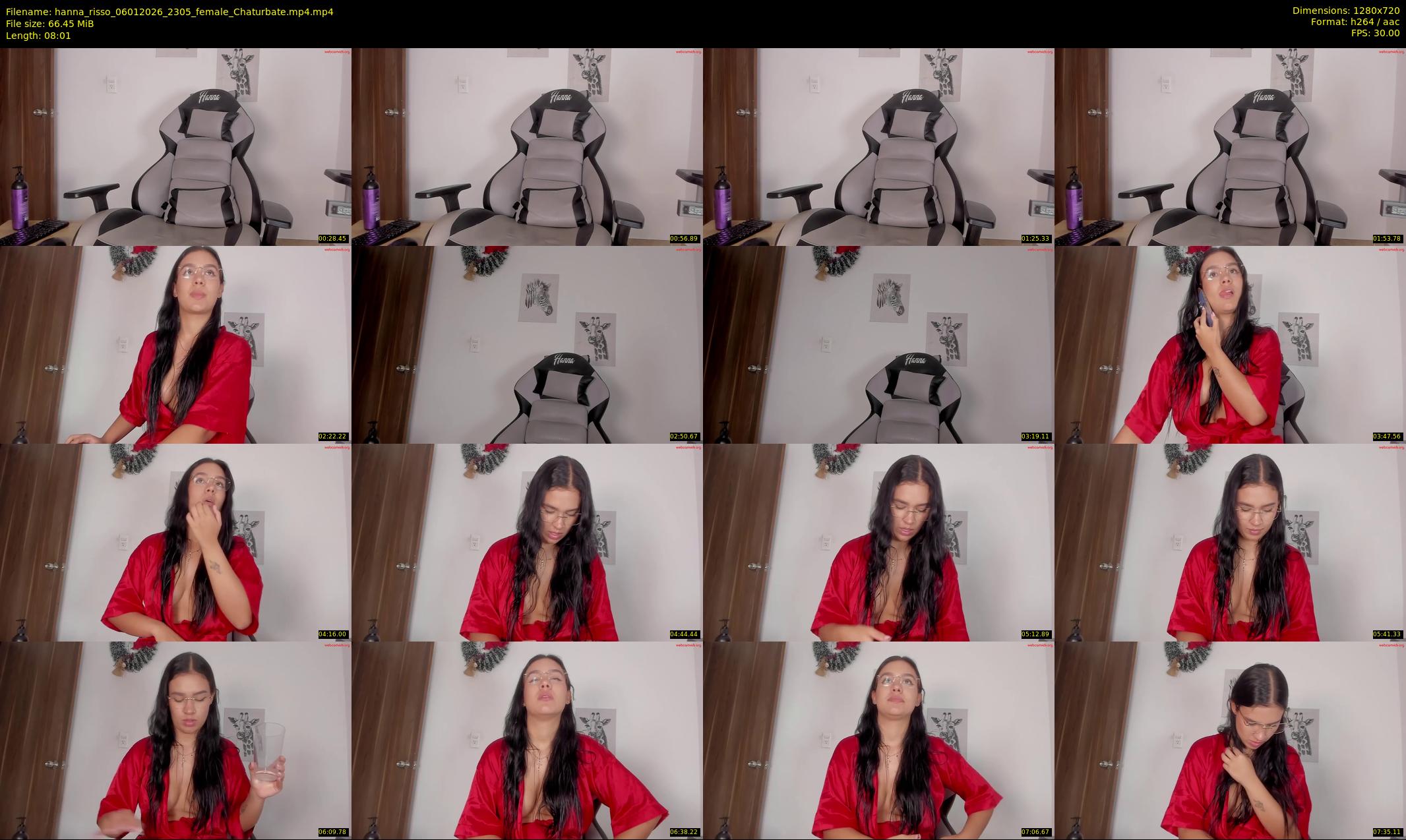hanna_risso — 9 minute Chaturbate female cam show recording, 720p, Jan 6, 2026