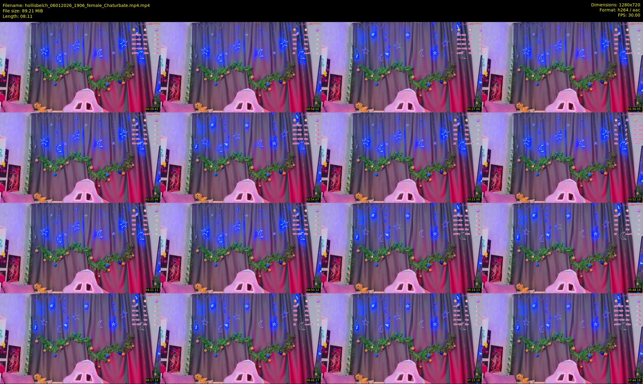 hollisbelch — 9 minute Chaturbate female cam show recording, 720p, Jan 6, 2026