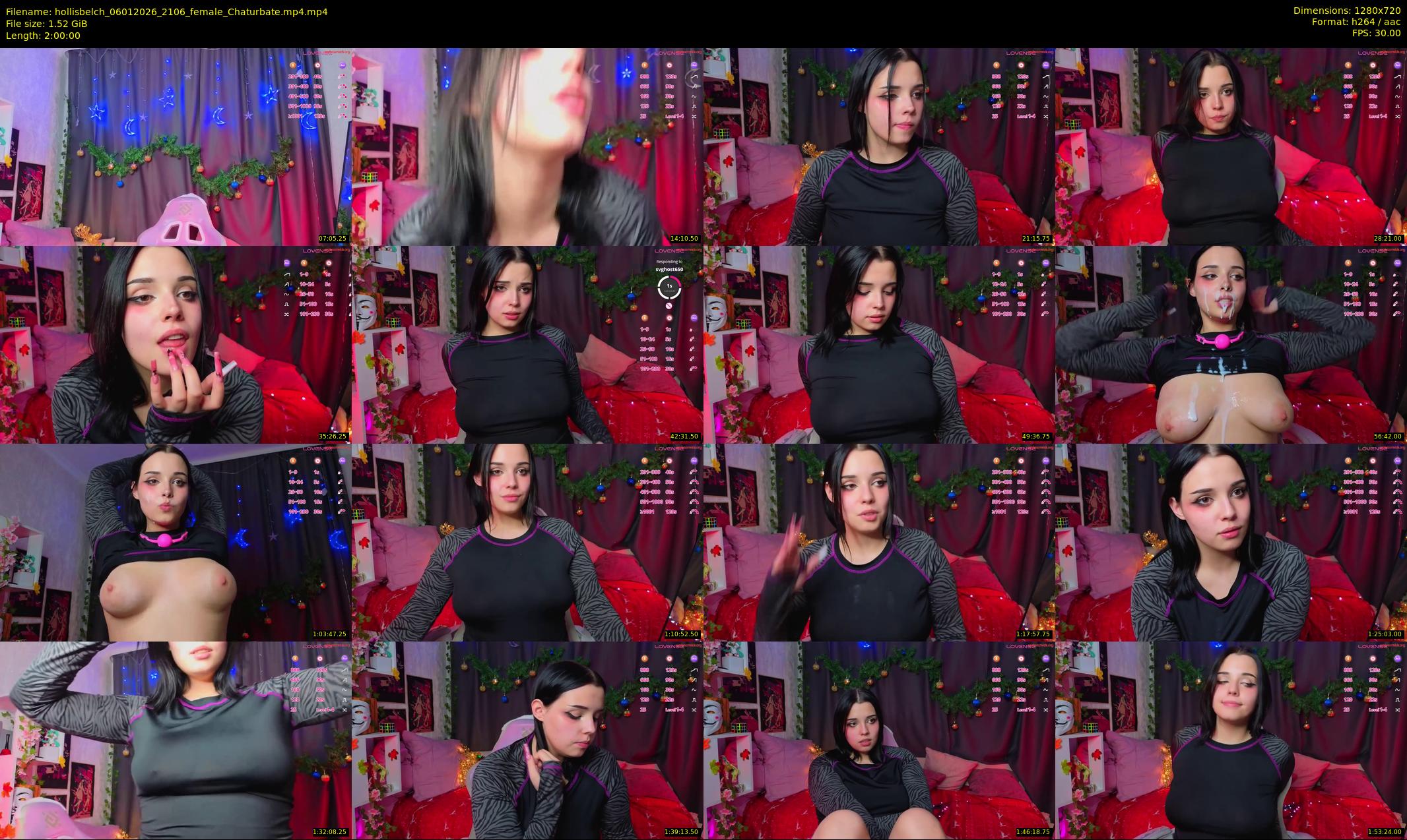 hollisbelch — 120 minute Chaturbate female cam show recording, 720p, Jan 6, 2026