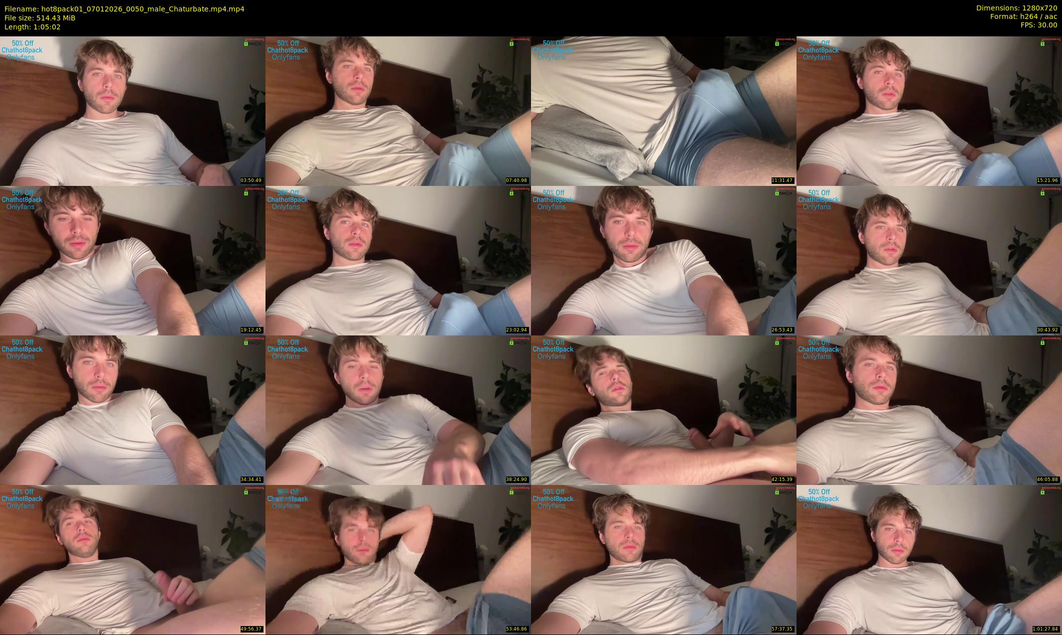 hot8pack01 — 66 minute Chaturbate male cam show recording, 720p, Jan 7, 2026