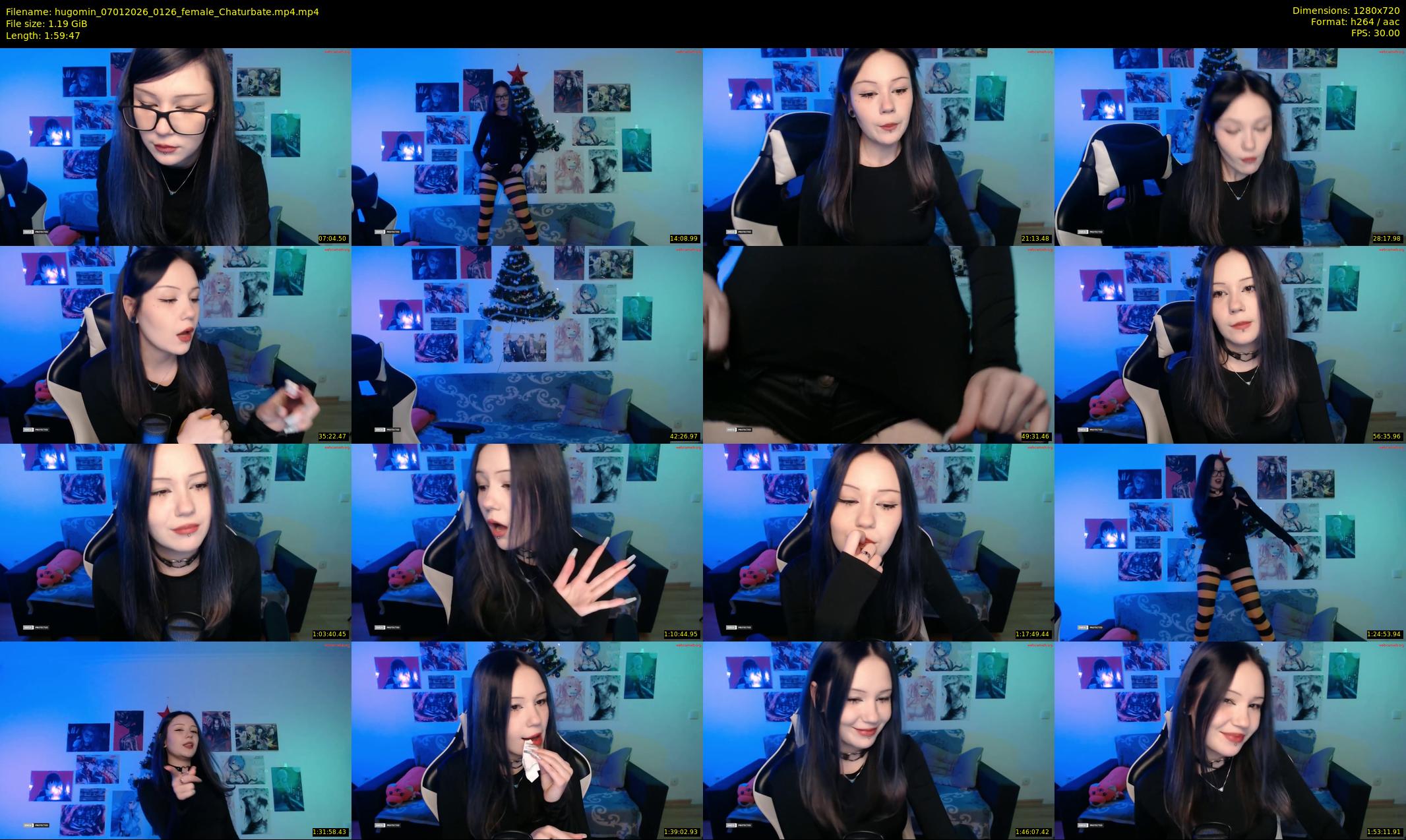 hugomin — 120 minute Chaturbate female cam show recording, 720p, Jan 7, 2026