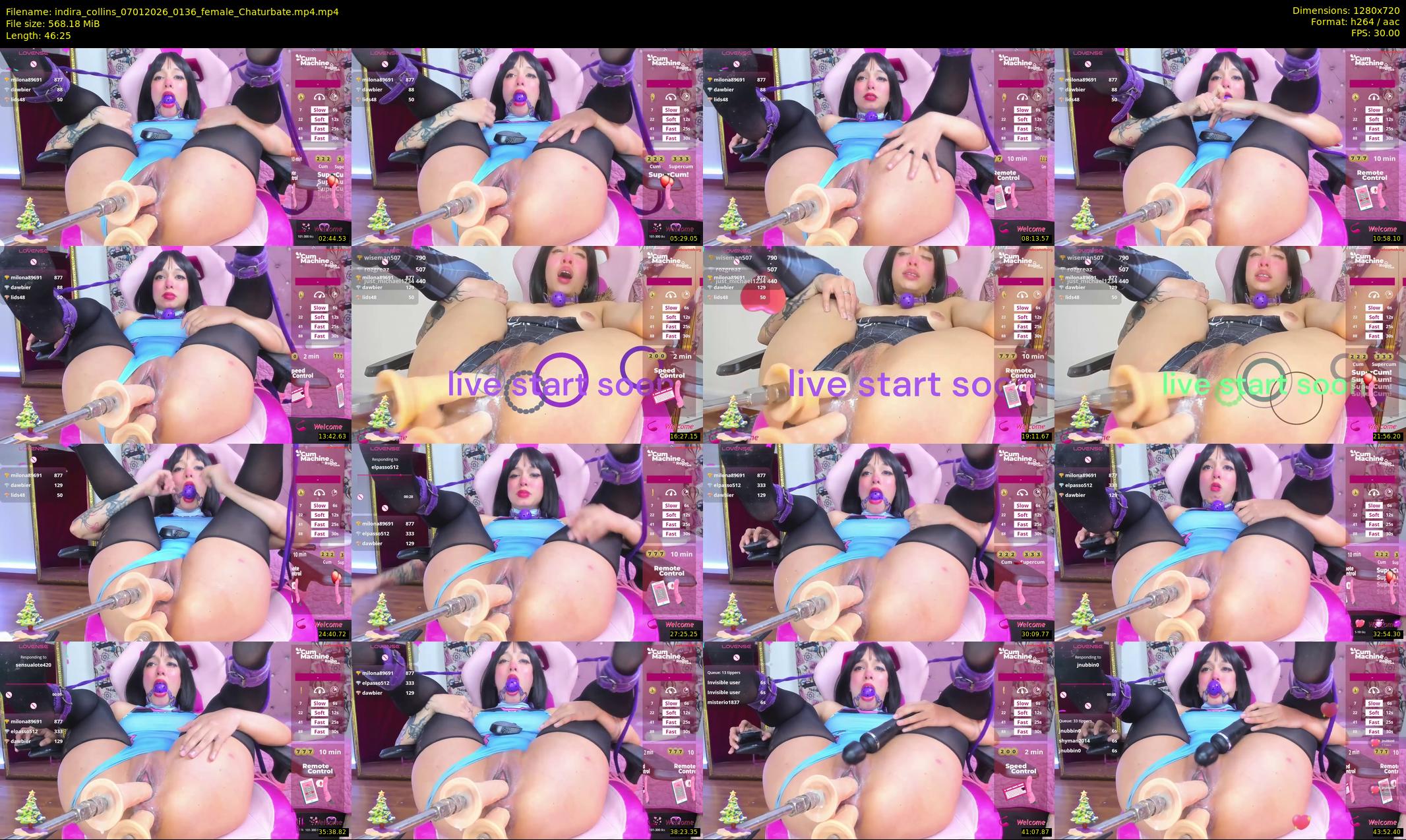 indira_collins — 47 minute Chaturbate female cam show recording, 720p, Jan 7, 2026
