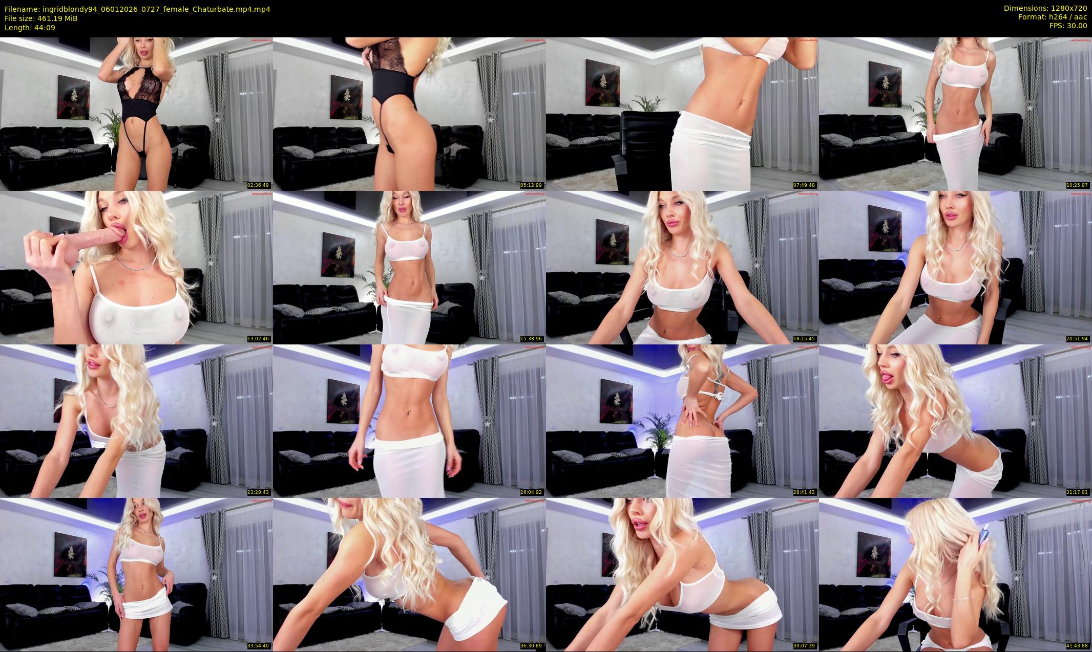 ingridblondy94 — 45 minute Chaturbate female cam show recording, 720p, Jan 6, 2026