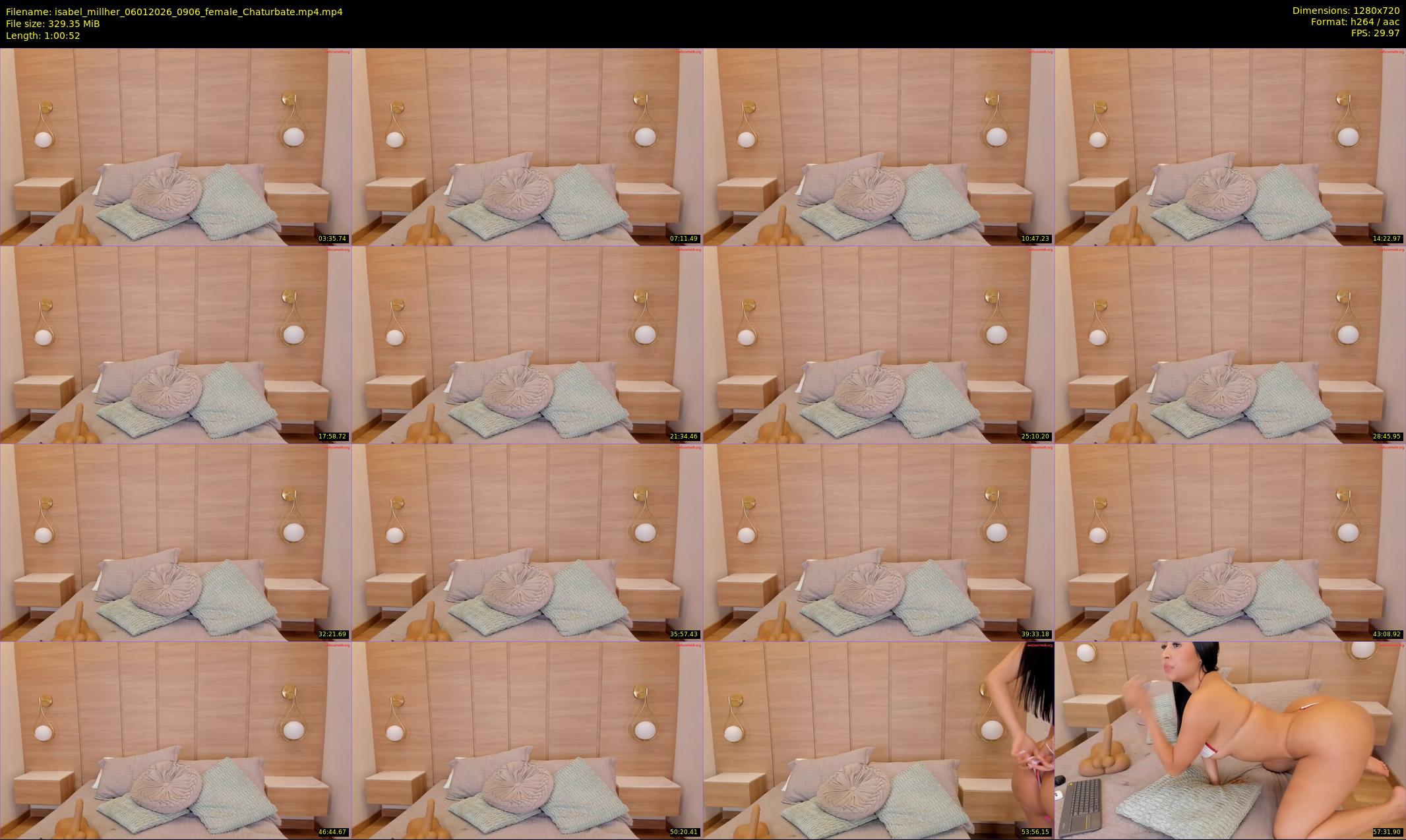 isabel_millher — 61 minute Chaturbate female cam show recording, 720p, Jan 6, 2026