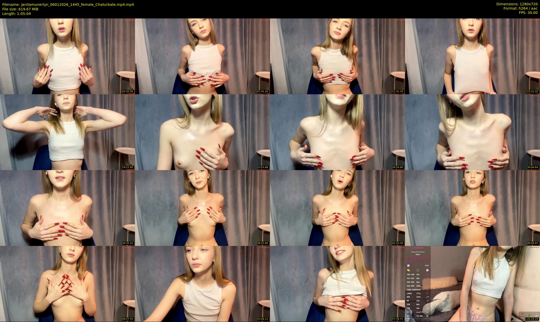 janitamunerlyn — 66 minute Chaturbate female cam show recording, 720p, Jan 6, 2026
