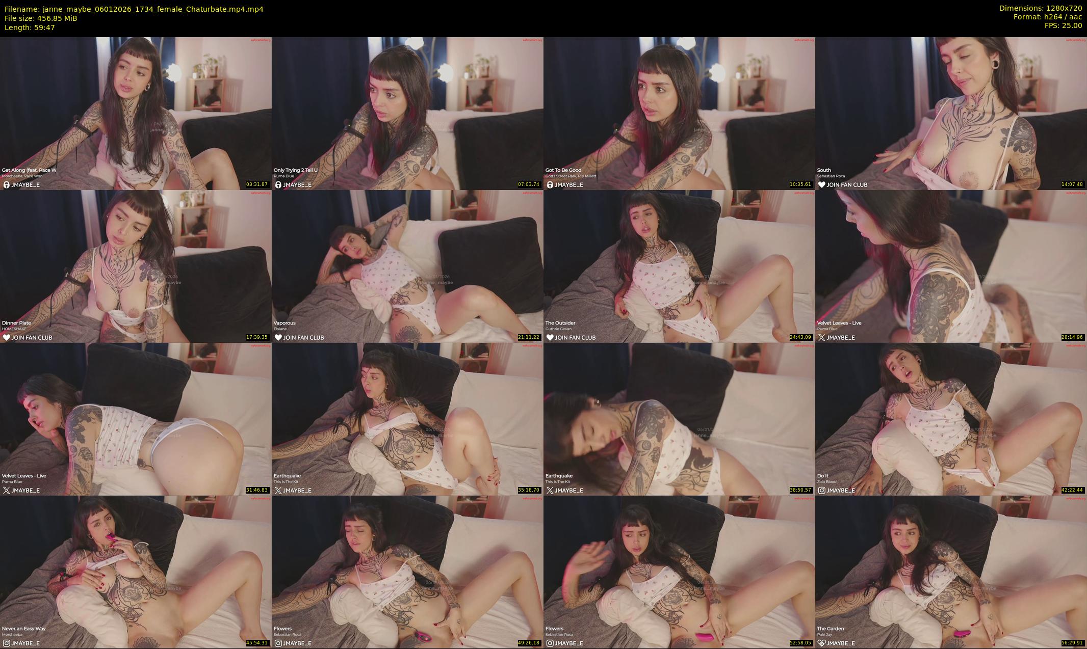 janne_maybe — 60 minute Chaturbate female cam show recording, 720p, Jan 6, 2026