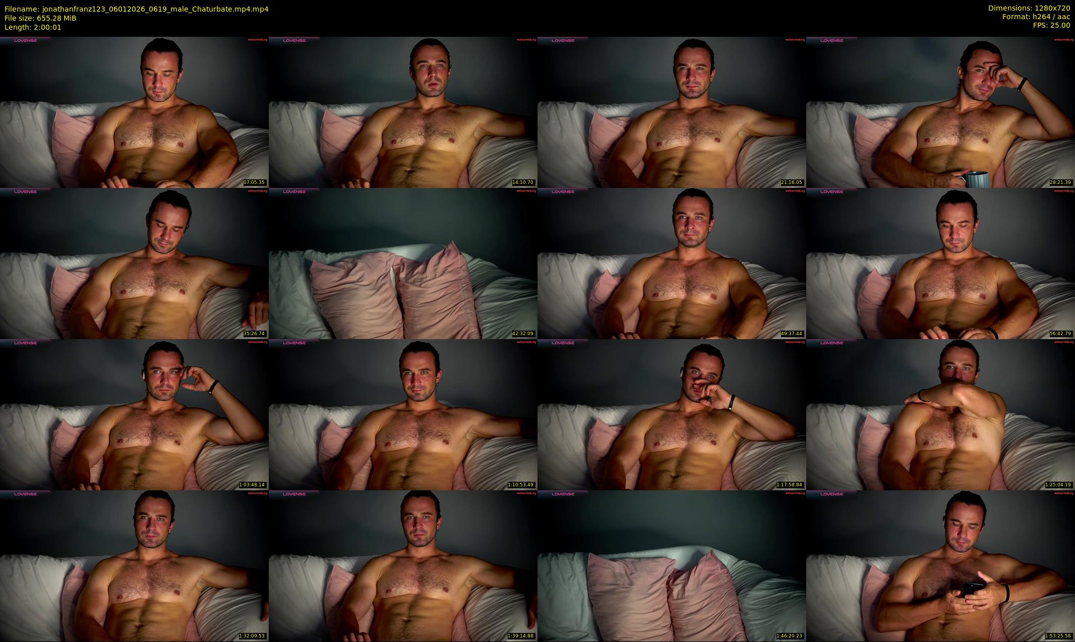 jonathanfranz123 — 121 minute Chaturbate male cam show recording, 720p, Jan 6, 2026