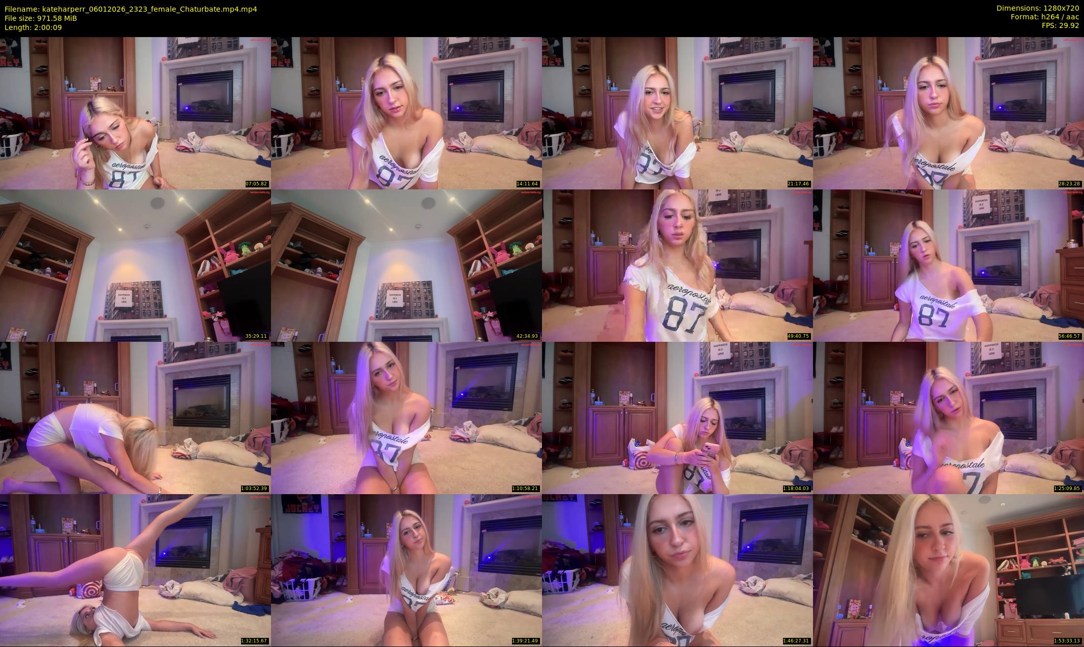 kateharperr — 121 minute Chaturbate female cam show recording, 720p, Jan 6, 2026