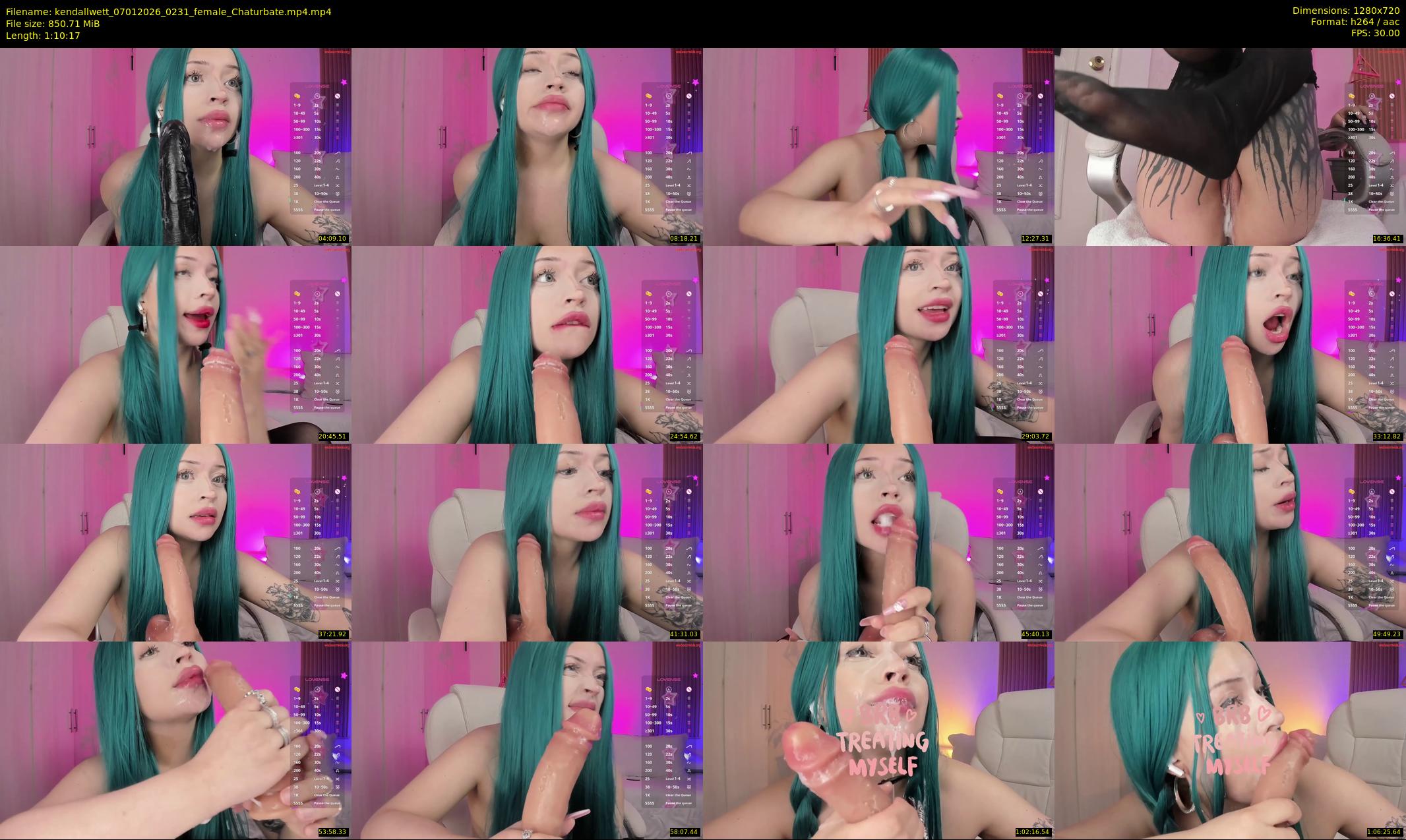 kendallwett — 71 minute Chaturbate female cam show recording, 720p, Jan 7, 2026