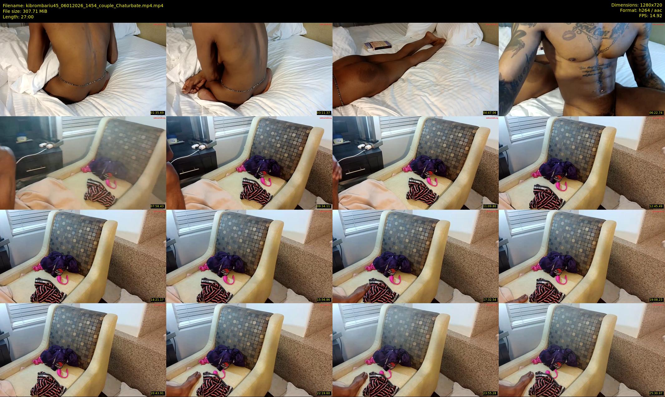 kibrombariu45 — 27 minute Chaturbate couple cam show recording, 720p, Jan 6, 2026