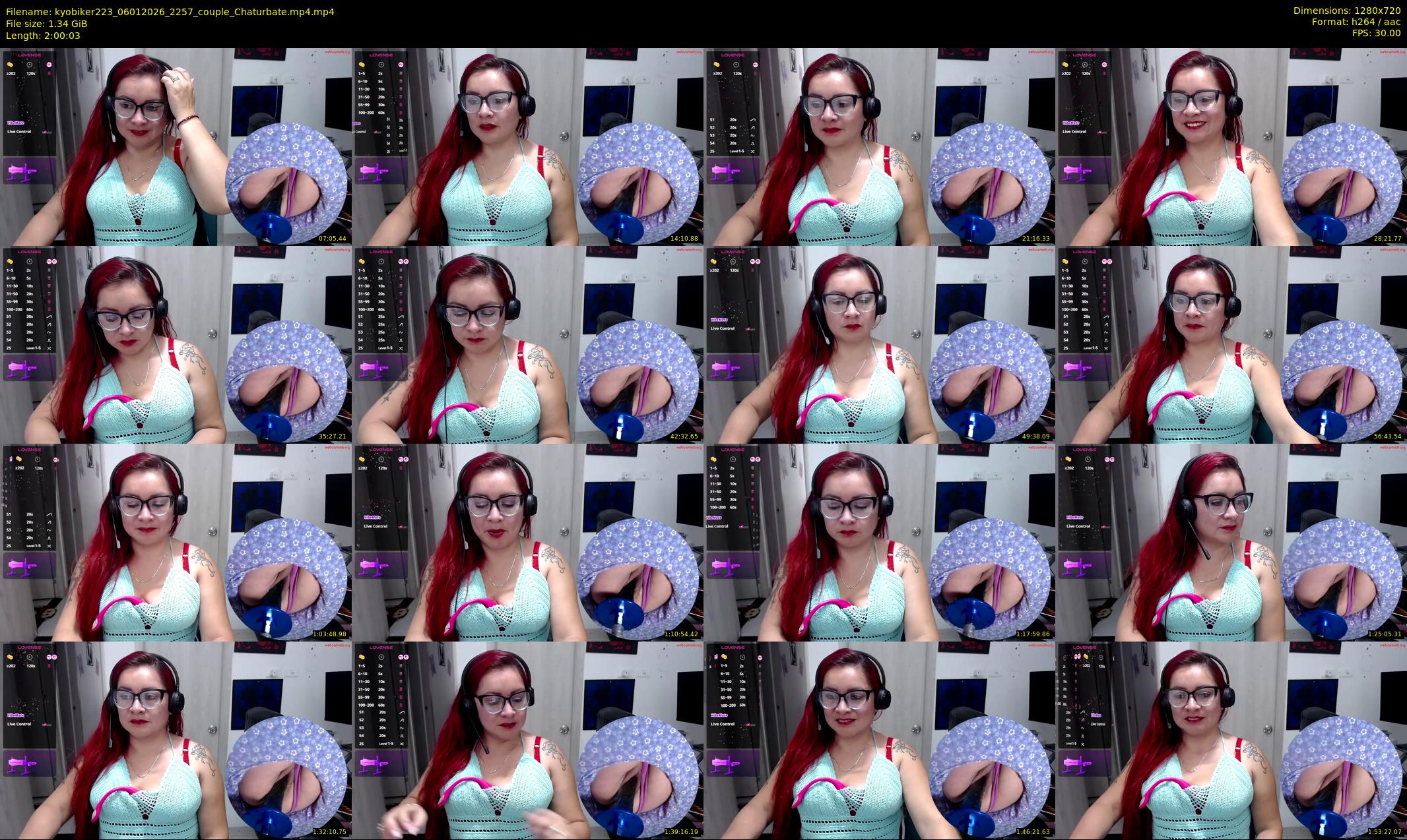 kyobiker223 — 121 minute Chaturbate couple cam show recording, 720p, Jan 6, 2026
