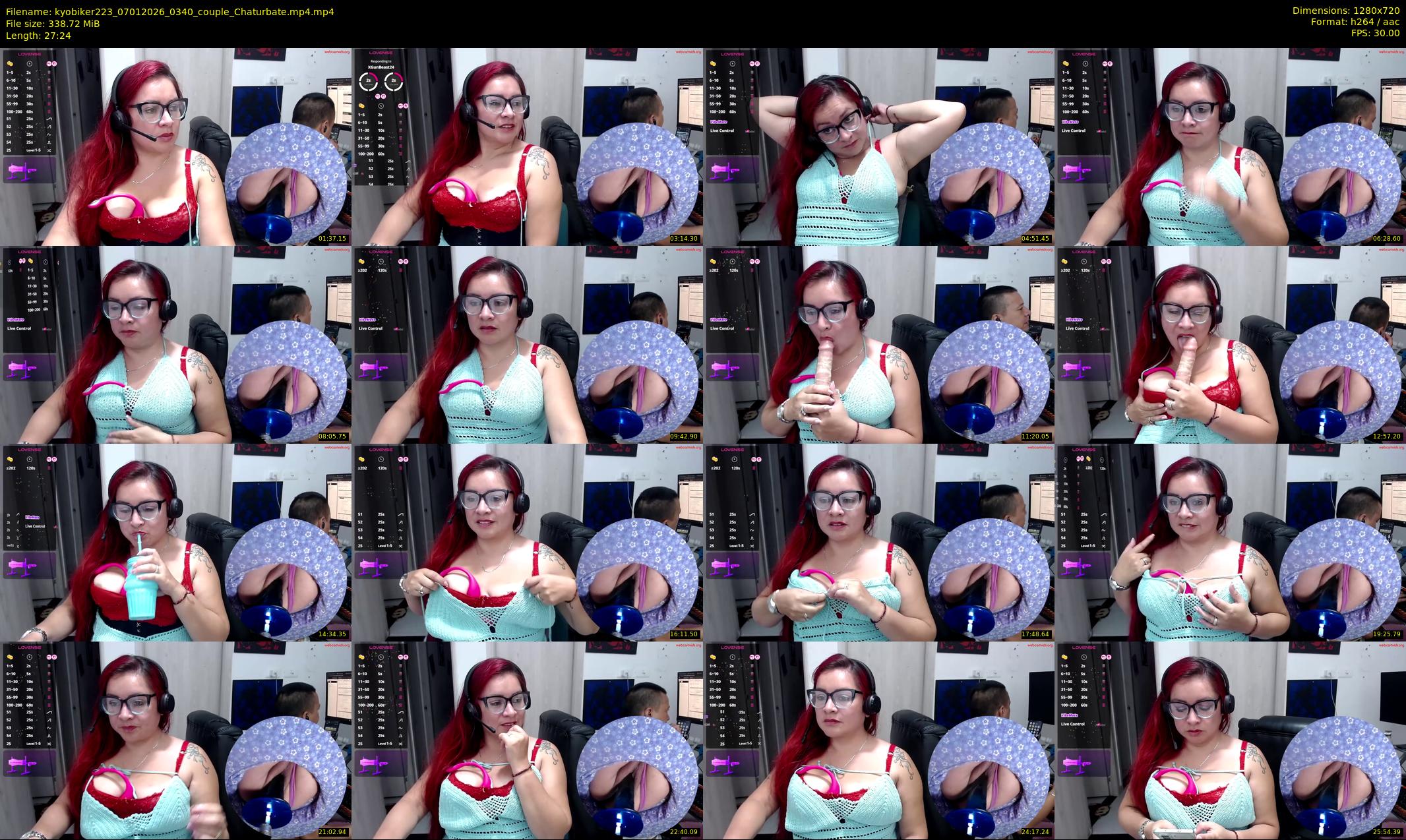 kyobiker223 — 28 minute Chaturbate couple cam show recording, 720p, Jan 7, 2026